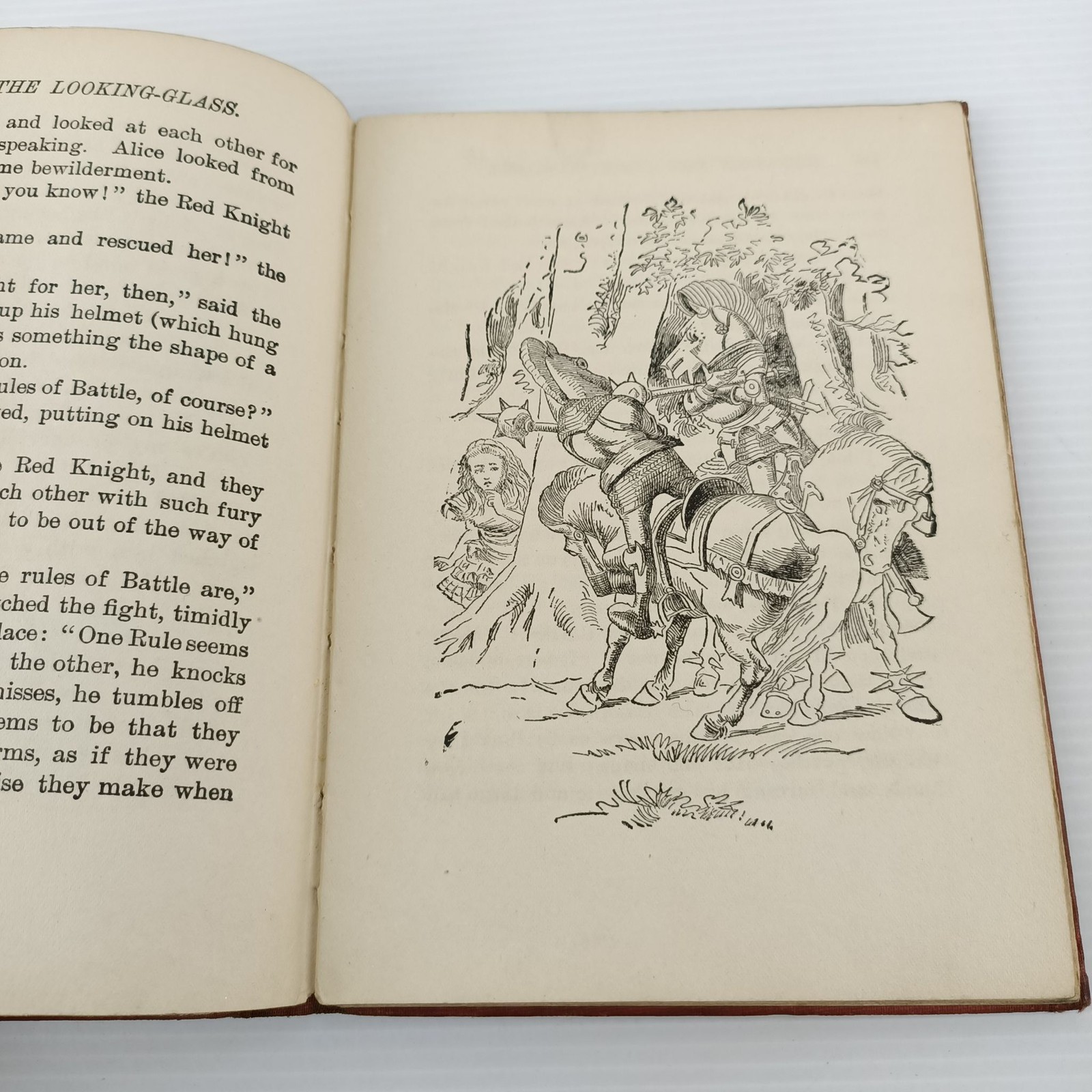 Lewis Carroll Through The Looking-Glass c1899 Inscribed Illustrated Plates Book
