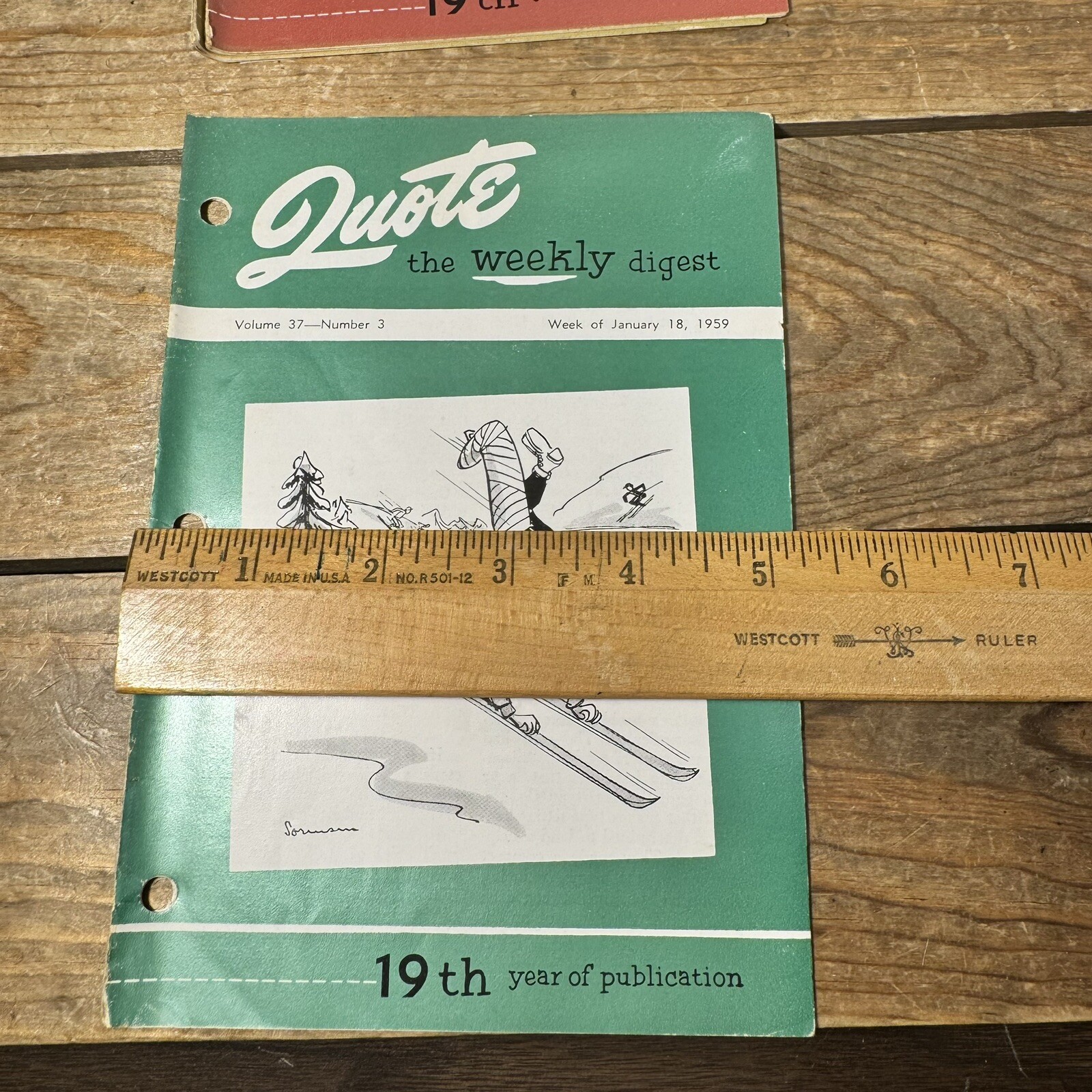 35 Quote Vintage Weekly Magazine Digest 1959