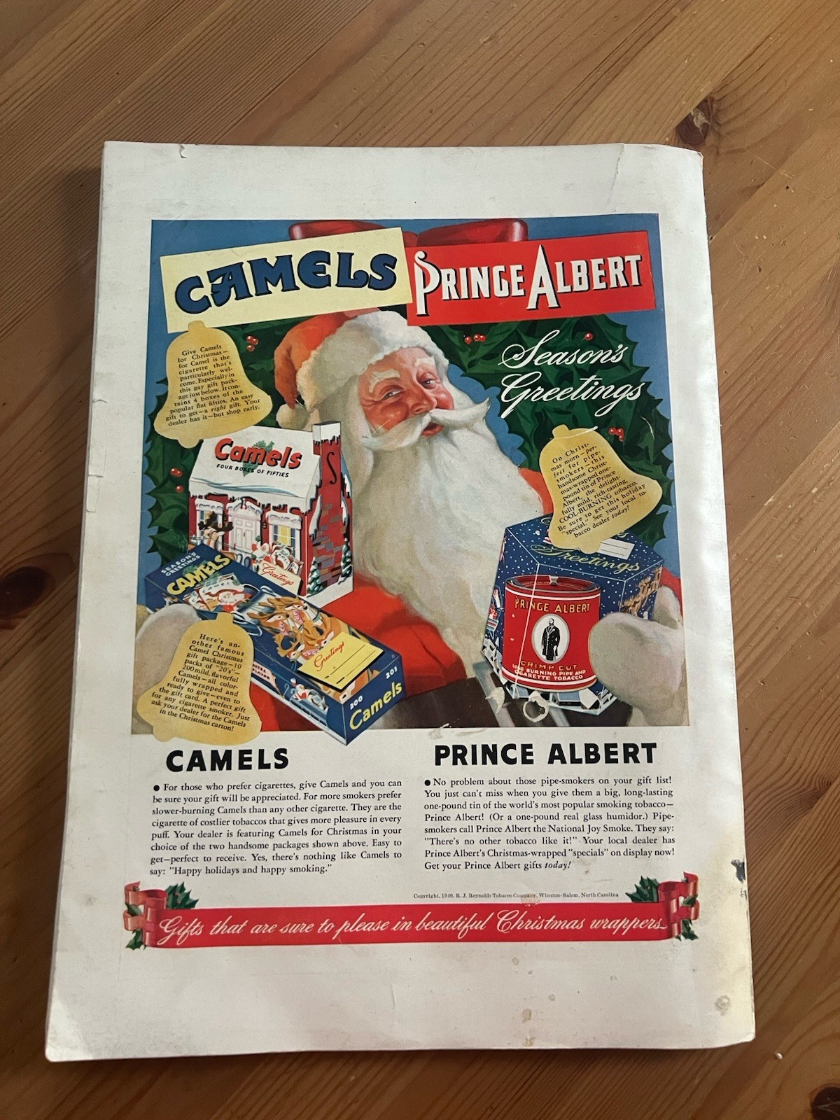 Esquire Magazine – Vintage December 1940 Christmas F. Scott Fitzgerald Varga