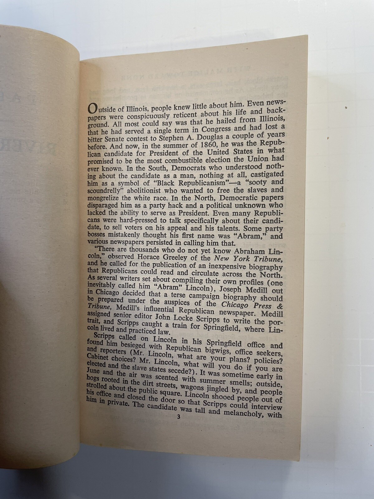 WITH MALICE TOWARD NONE : THE LIFE OF ABRAHAM LINCOLN Stephen B. Oates 1978 PB
