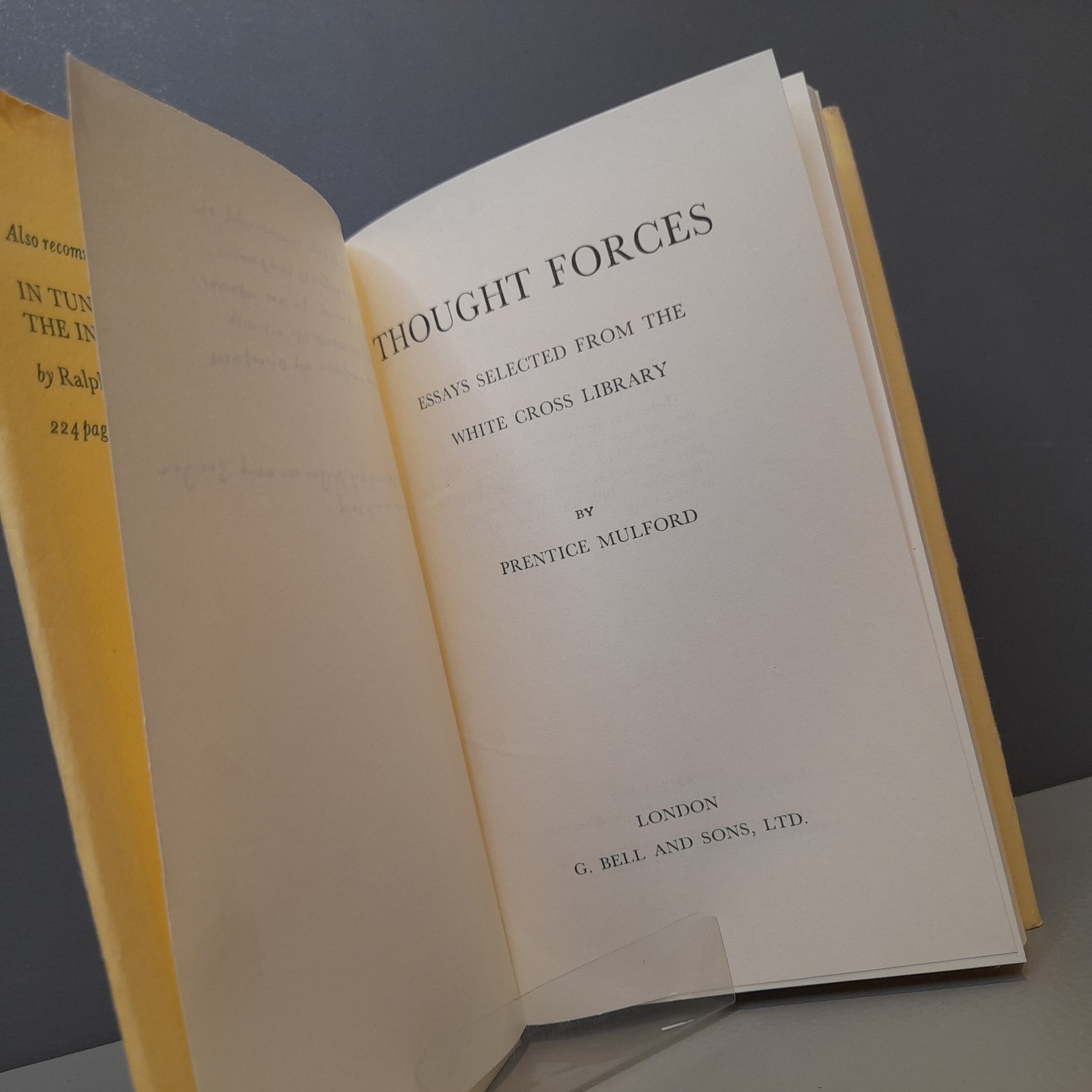 THOUGHT FORCES Prentice Mulford Rare Vintage Book RARE Spiritual Power