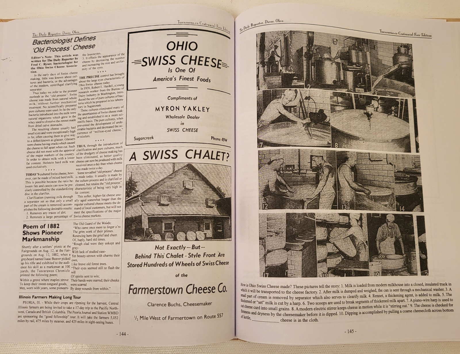 The Ohio Swiss Cheese Association 1918-2018 100 Years Illustrated History Book