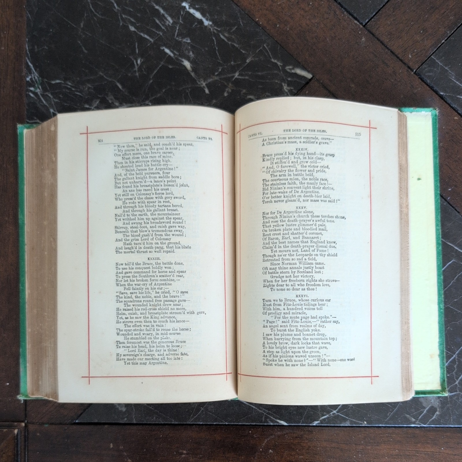 The Poetical Works Of Sir Walter Scott Bart- Gall & Inglis Circa 1870’s