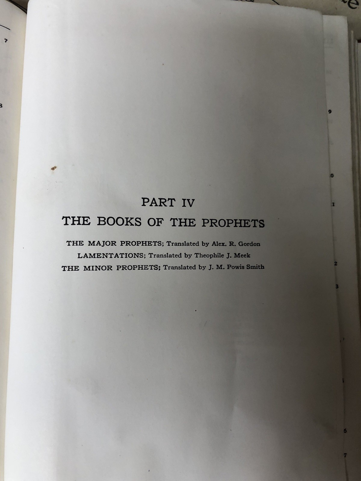 Vintage 40s Era Bible American Translation by Smith & Goodspeed 1935/1947 12th