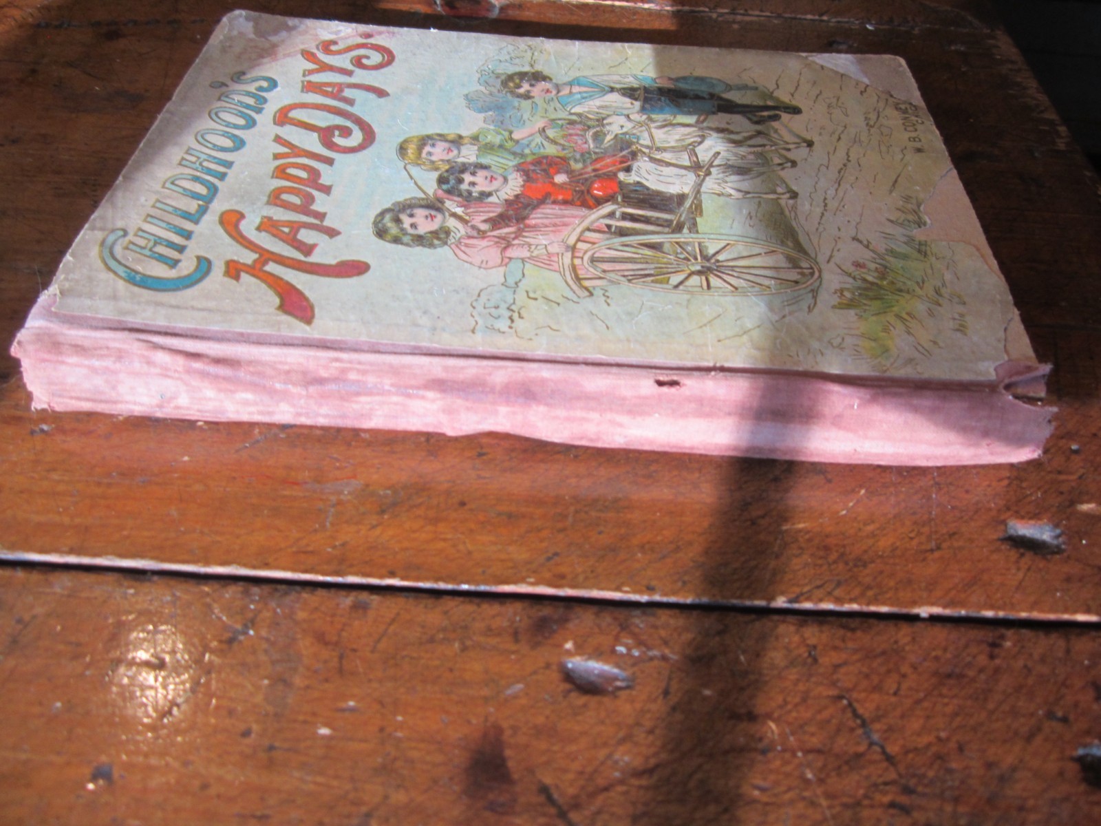 Vintage Childhood’s Happy Days W.B. Conkey Company Chicago Antique Hardback 1899