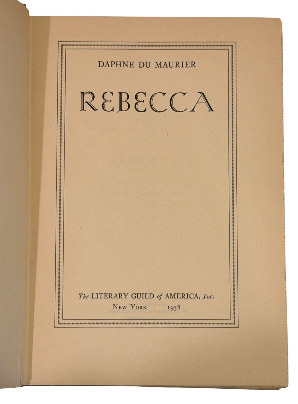 Daphne DU MAURIER / Rebecca 1938