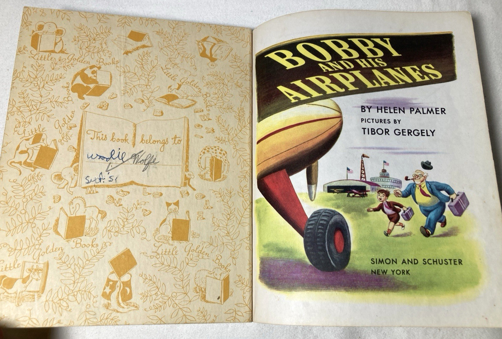 Lot of (4) Vintage Little Golden Books 1943-1953 Various Editions