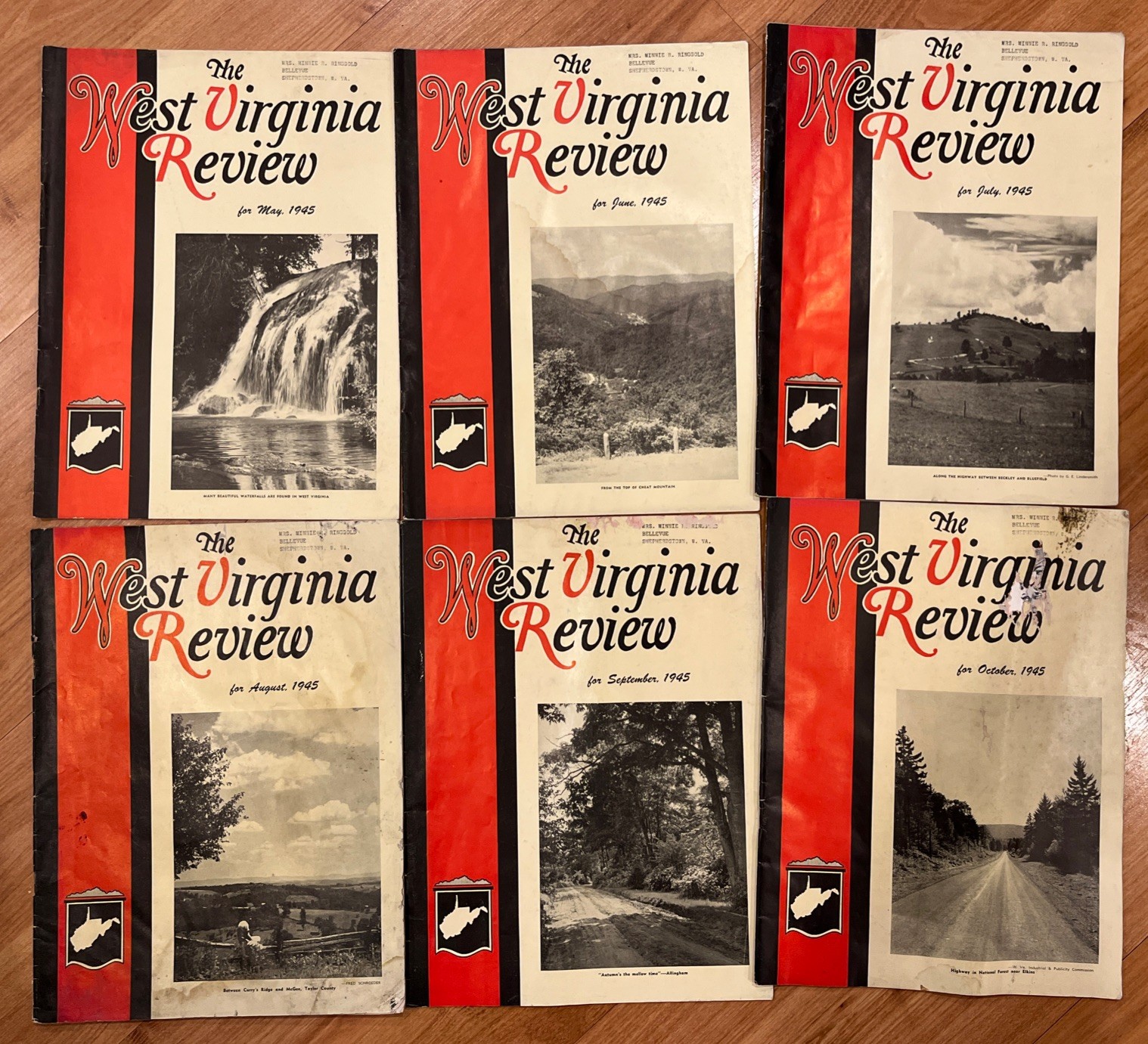 HUGE Lot of 27 THE WEST VIRGINIA REVIEW Magazines 1920’s, 1943-1947 Hard To Find