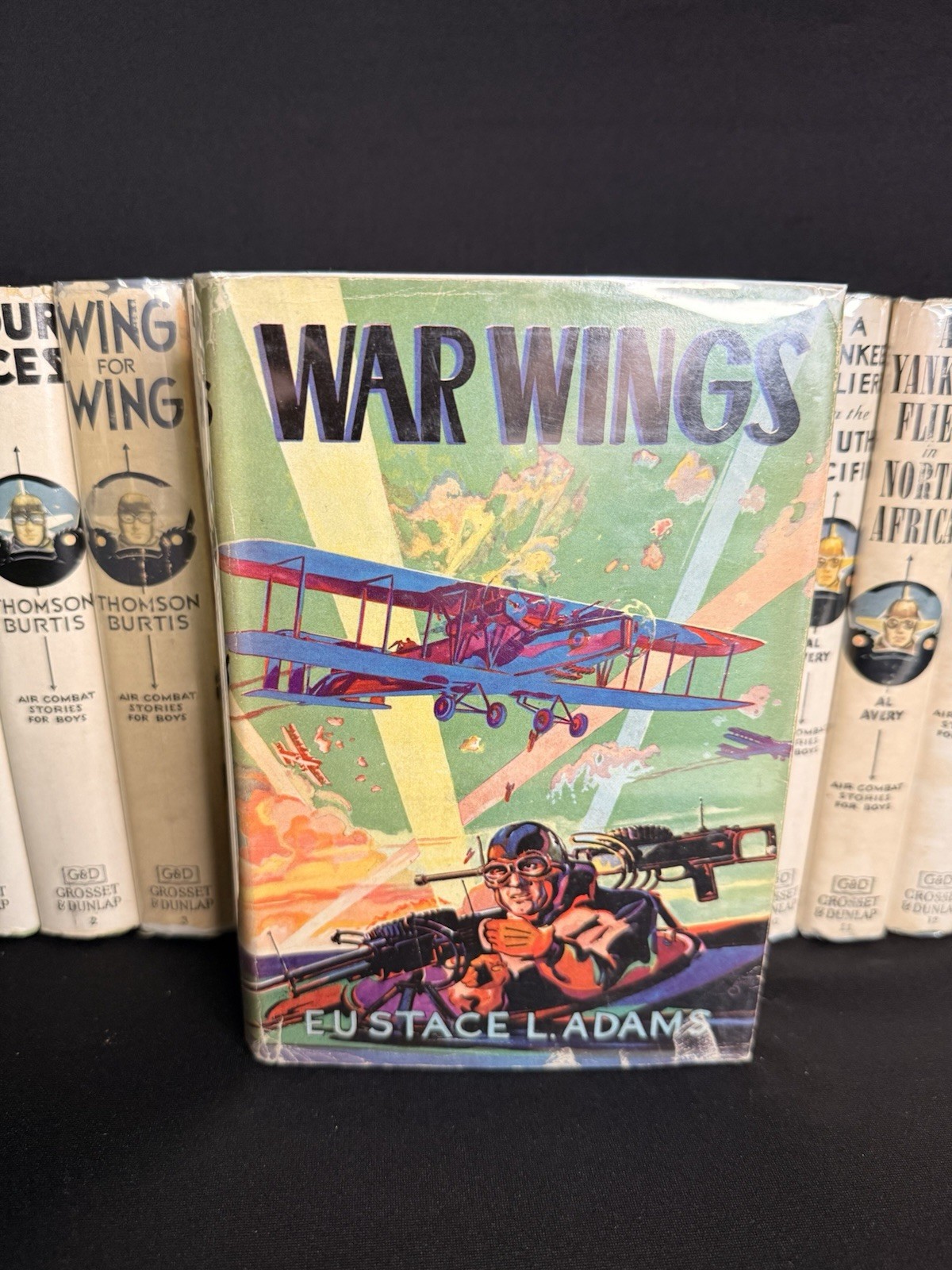 Air Combat Stories For Boys Complete Set of 16 w/Dust Jackets