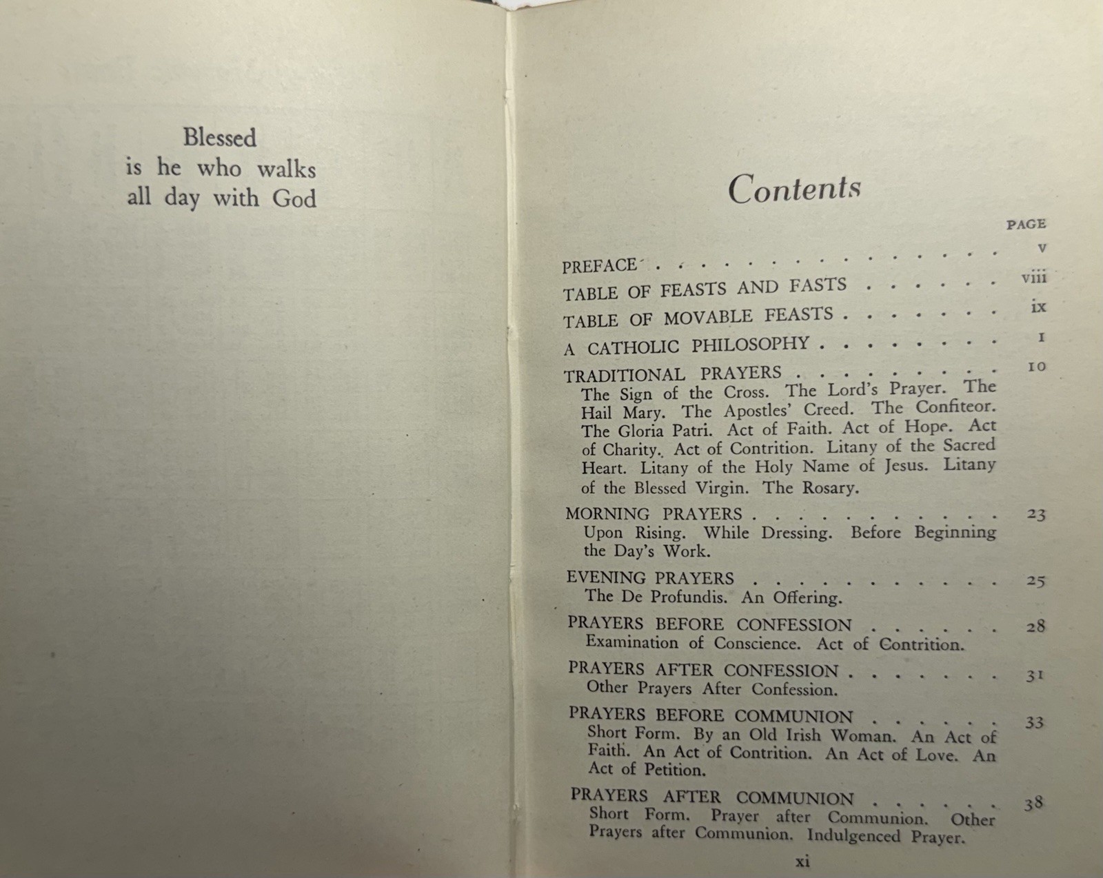 All Day With God, Vintage 1939 Holy Devotional Prayer Book.