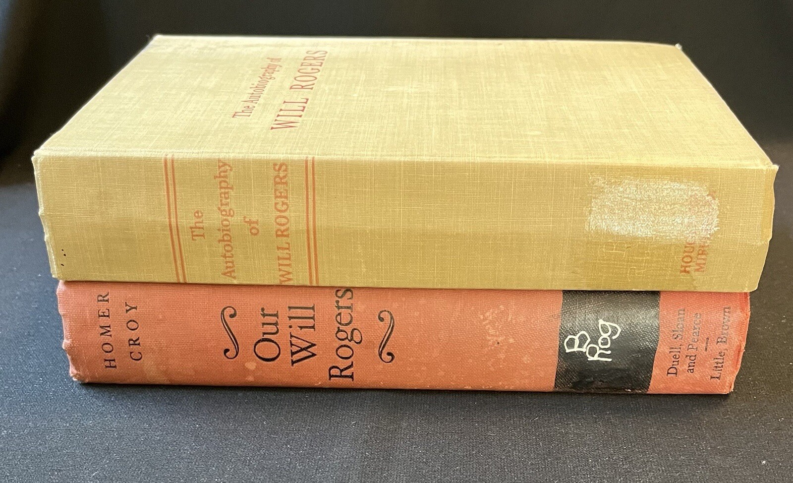 Will Roger’s Set of 2 Books: Biography & Autobiography by H Cory & W Roger’s