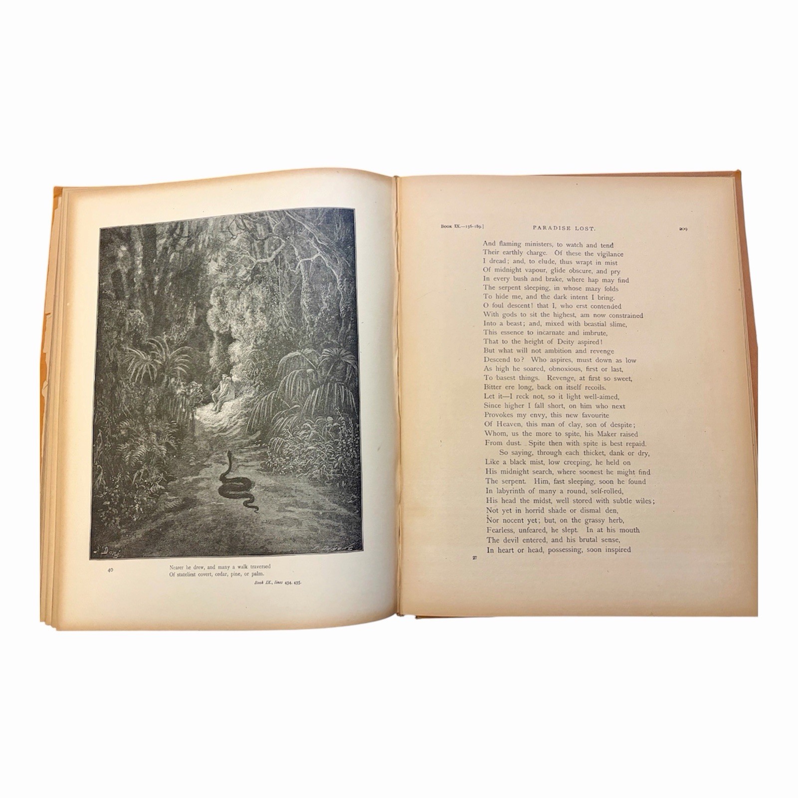 Milton’s Paradise Lost, Altemus Edition, Illustrated by Gustave Doré c. 1890
