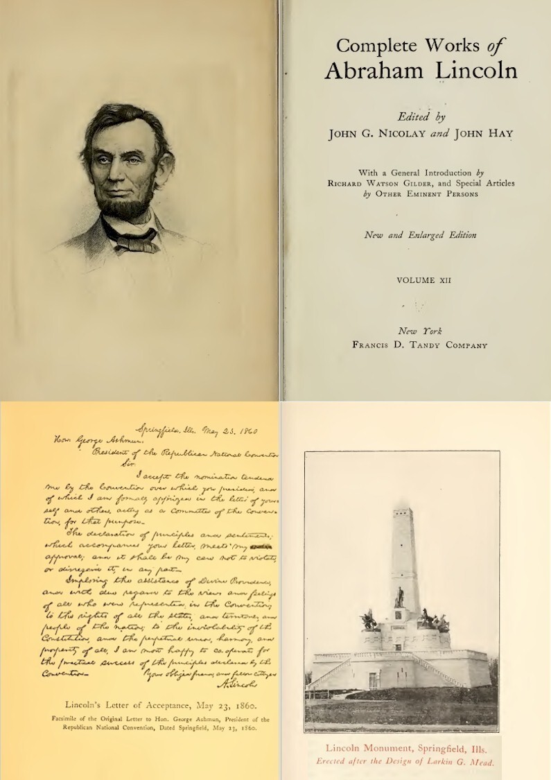 Abraham Lincoln Complete works – Speeches Letters writings – 12 Vols on DVD