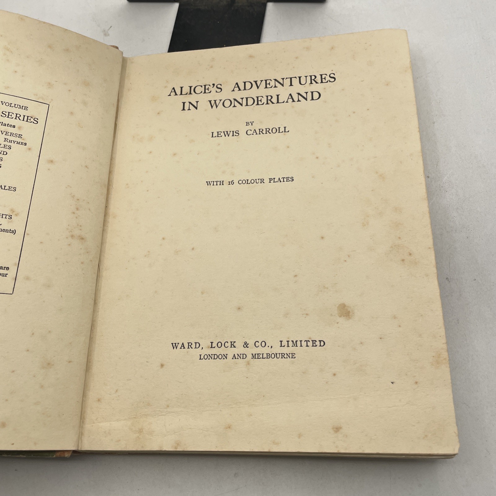 Antique Alice in Wonderland, 16 color plates, Sunshine Series, c. 1925