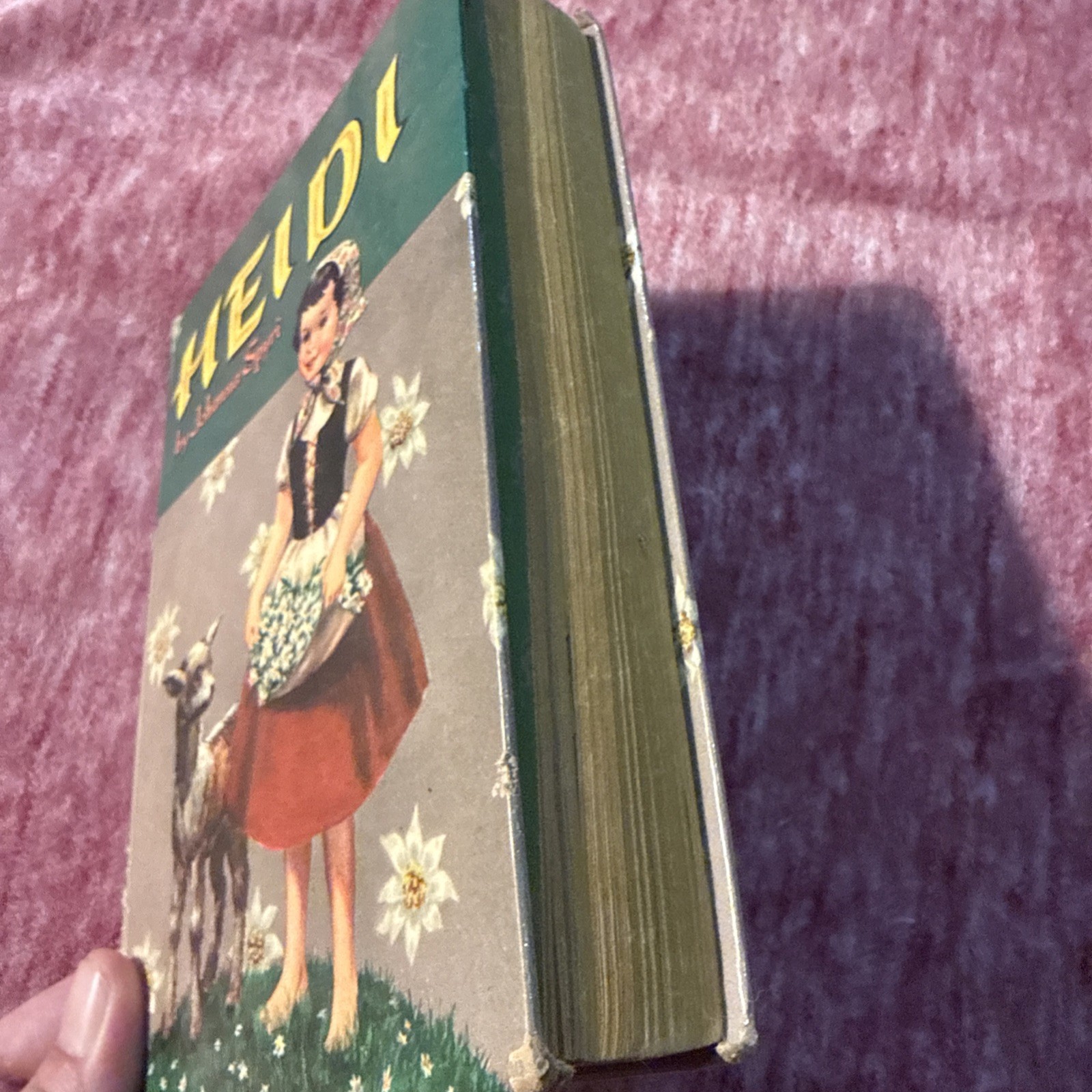 Heidi Johanna Spyri Hardback Book Vintage Whitman Publishing 1950s
