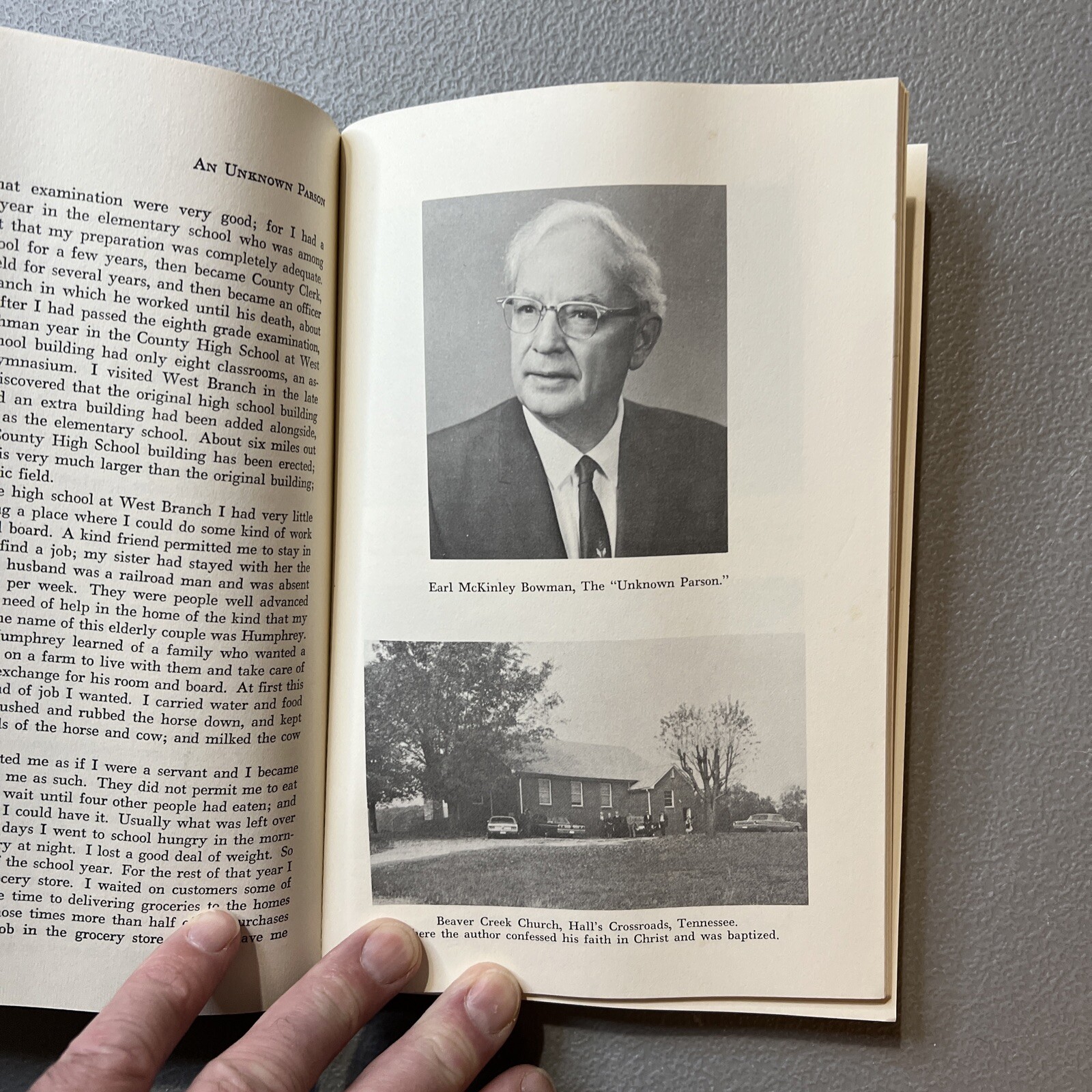 An Unknown Parson SIGNED Earl M. Bowman 1976 Religion Church Of The Brethren