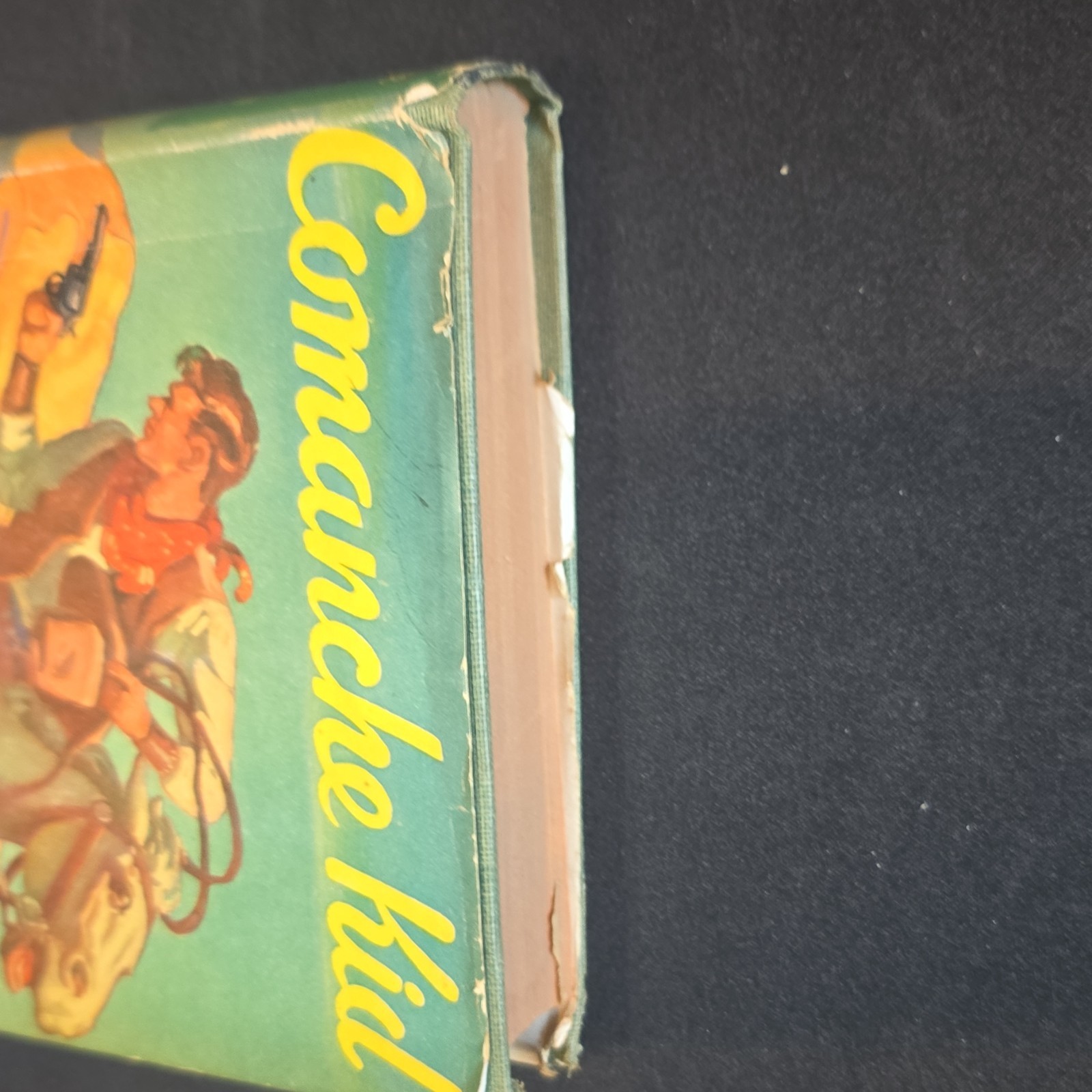 E. B. Mann Comanche Kid HC Dust Jacket Illustrated Signed Triangle Books 1936