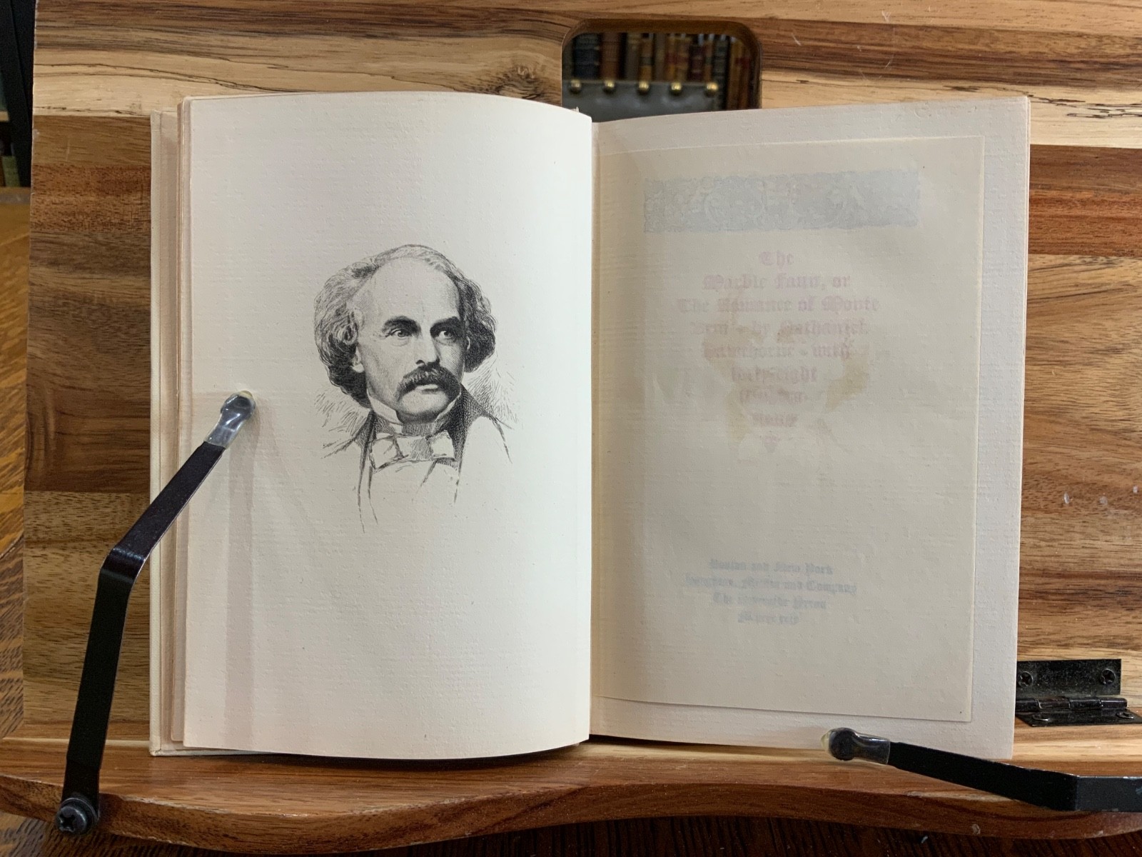 1899 Marble Faun Nathaniel Hawthorne Sarah Wyman Whitman Deco SIGNED BINDING