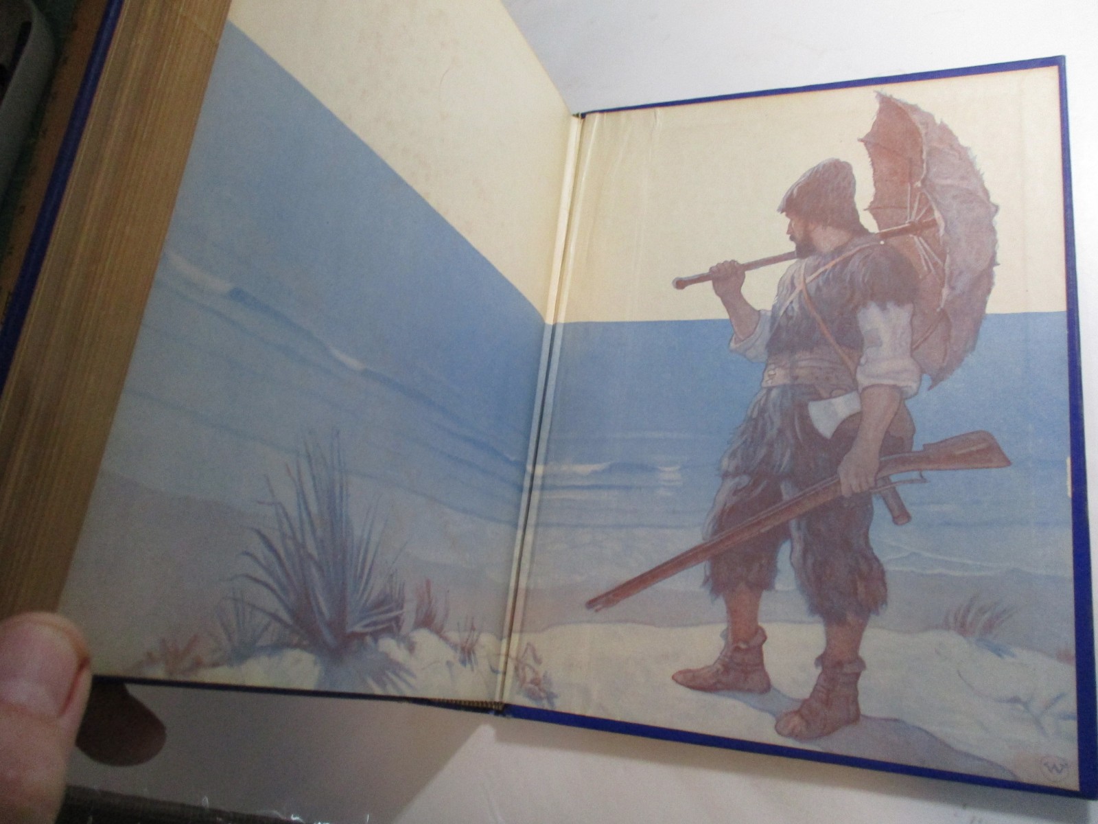 Robinson Crusoe, Daniel Defoe, N.C. Wyeth, Cosmopolitan Edition, 1920