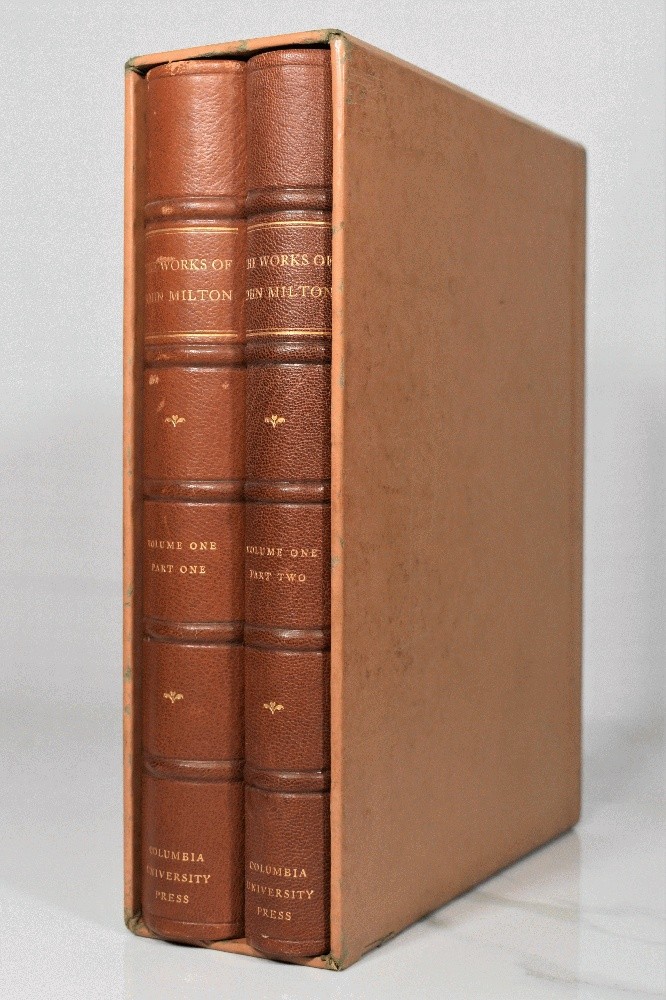 Works of John Milton Volume I Columbia Univ Press 1931 2 Volumes