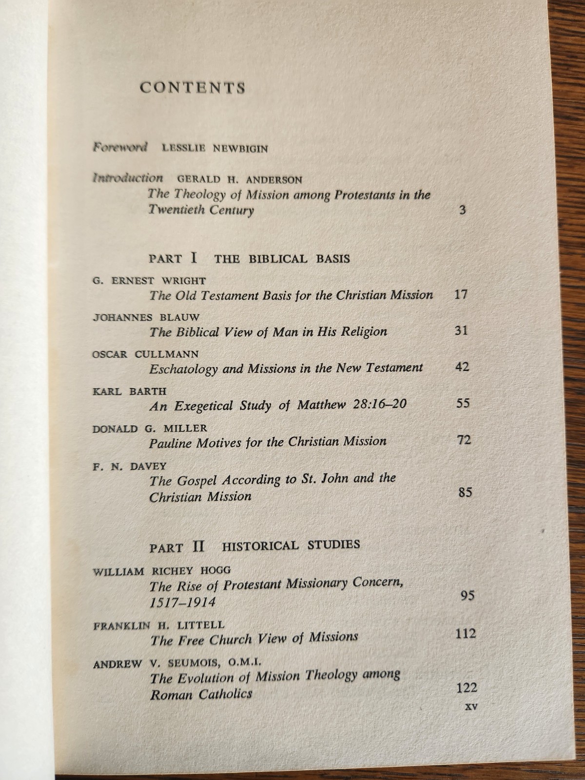 Theology of the Christian Mission by Gerald H. Anderson 1961 HC DJ McGraw-Hill
