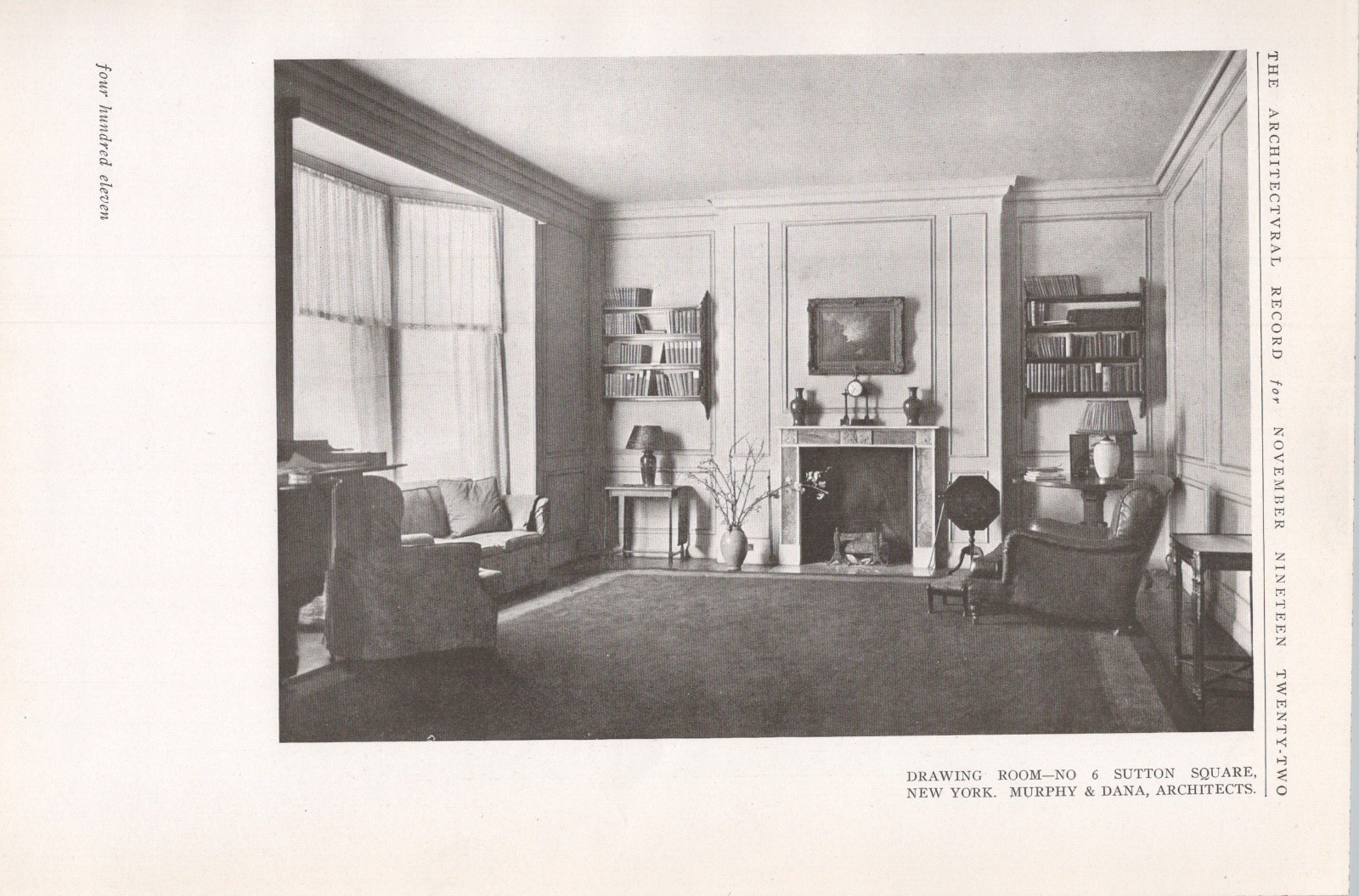 1922 * 6 Sutton Square 8 Sutton Square New York NY * Murphy & Dana Architects