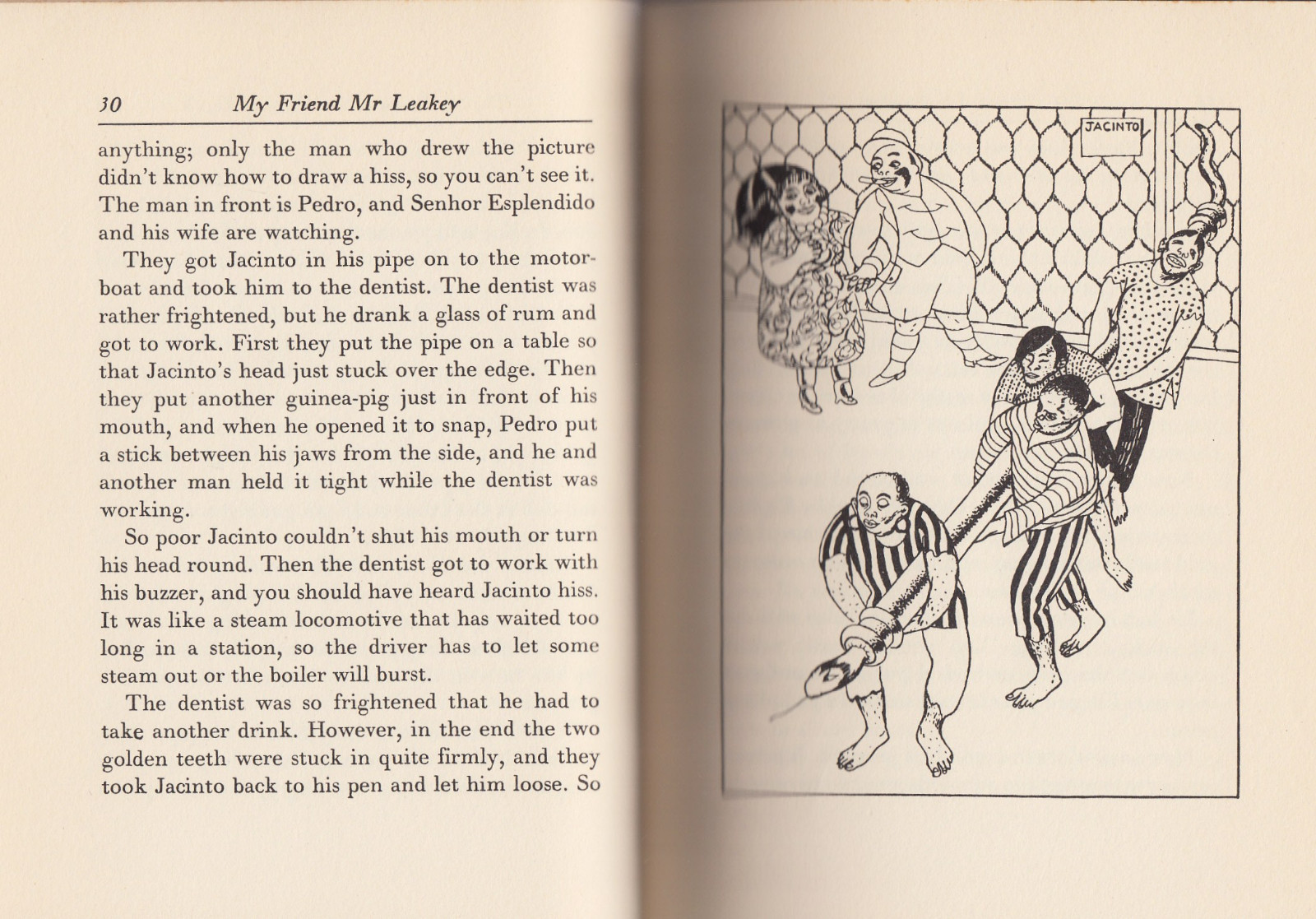 MY FRIEND MR LEAKEY (1938) JBS HALDANE, LH ROSOMAN ILLUS. 1ST HARPER EDITION