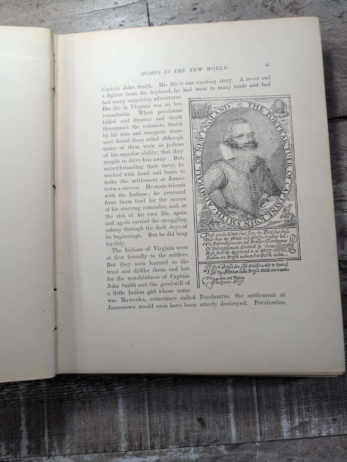 1891 Antique History Book “Story of the United States of America” Brooks, Illus.
