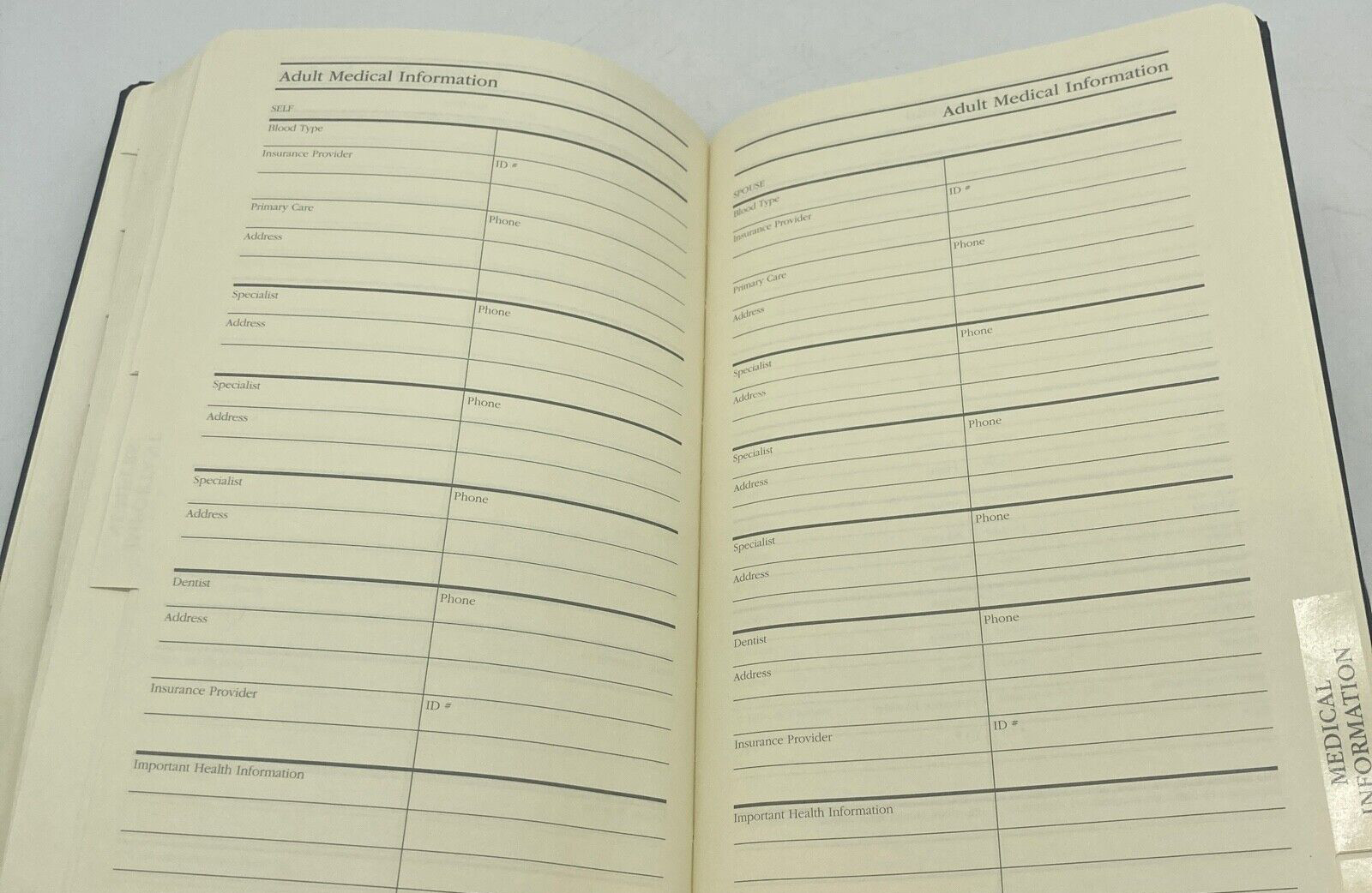 Vintage Address / Planner Book Tom Brown at Oxford Retro Embossed Leather Cover