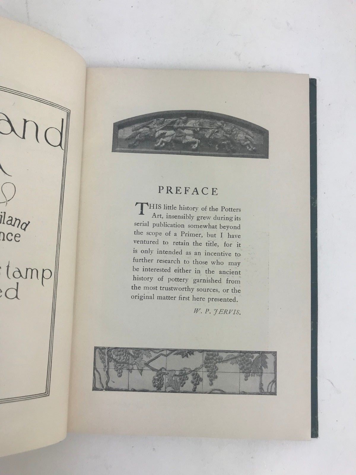 Vintage 1911 A Pottery Primer By W.P. Jervis Book On Collecting Antiques