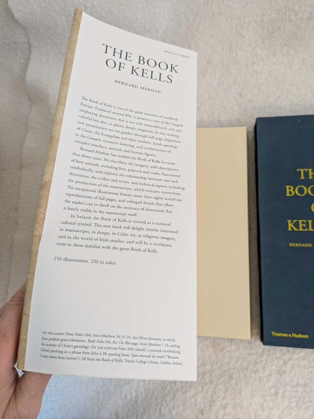 Bernard Meehan THE BOOK OF KELLS 2012 Thames & Hudson, NY 1stEd w/Slipcase