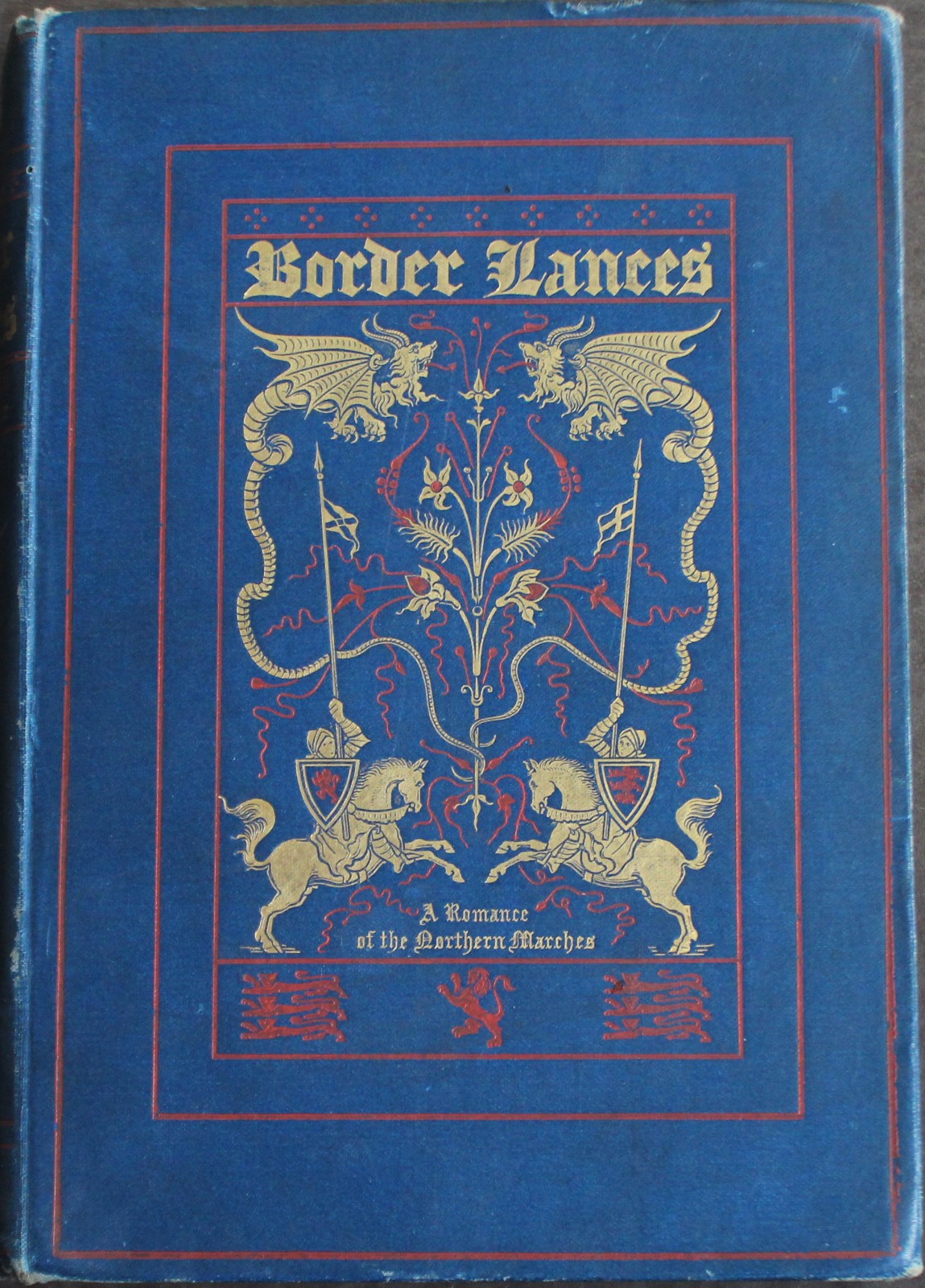 Rare Antique Old Book Border Lances 1886 Tales Medieval England Scotland War ⭐