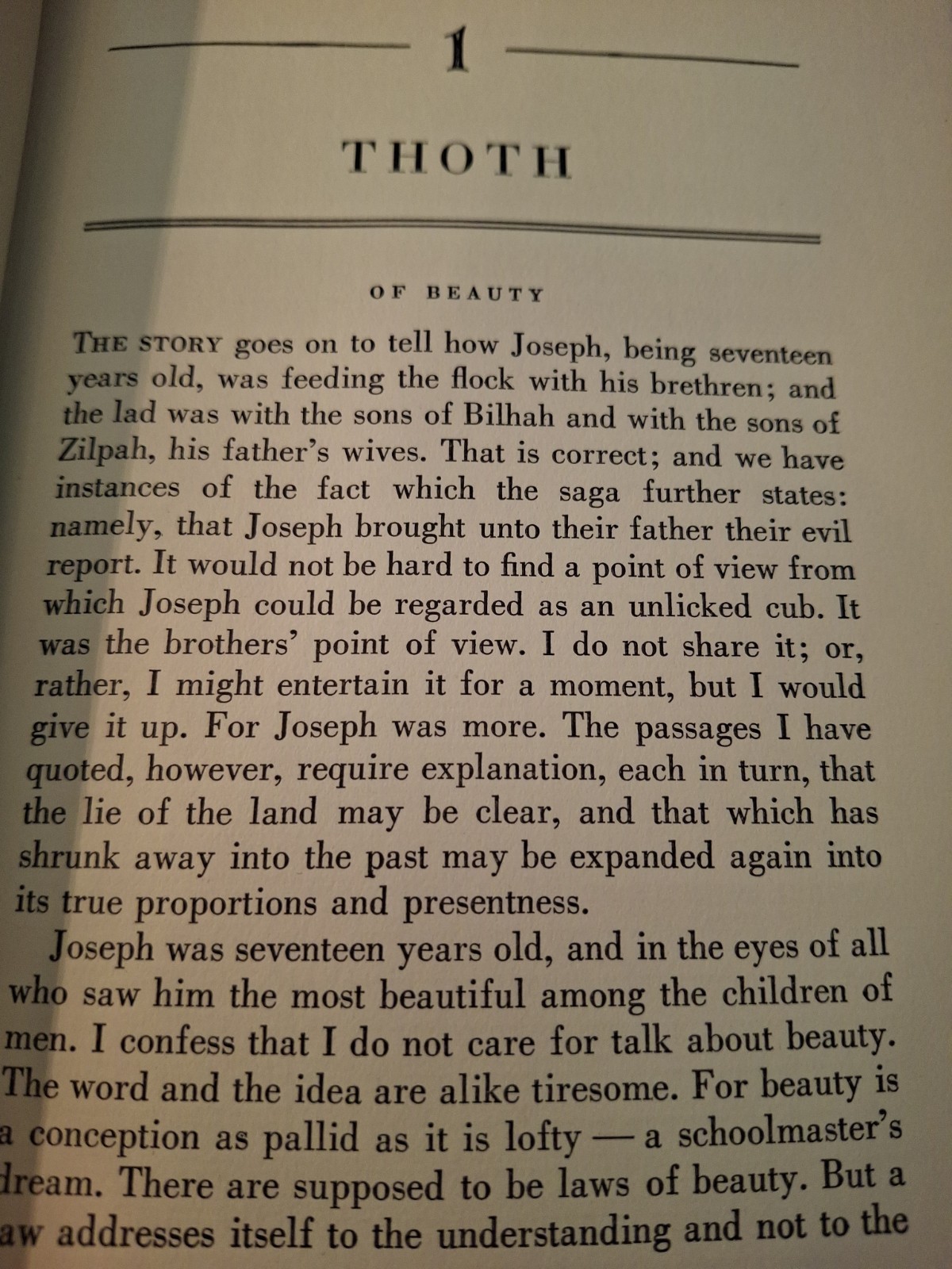 Young Joseph by Thomas Mann HCDJ 1st Ed. 4th Printing 1939 Knopf Rare