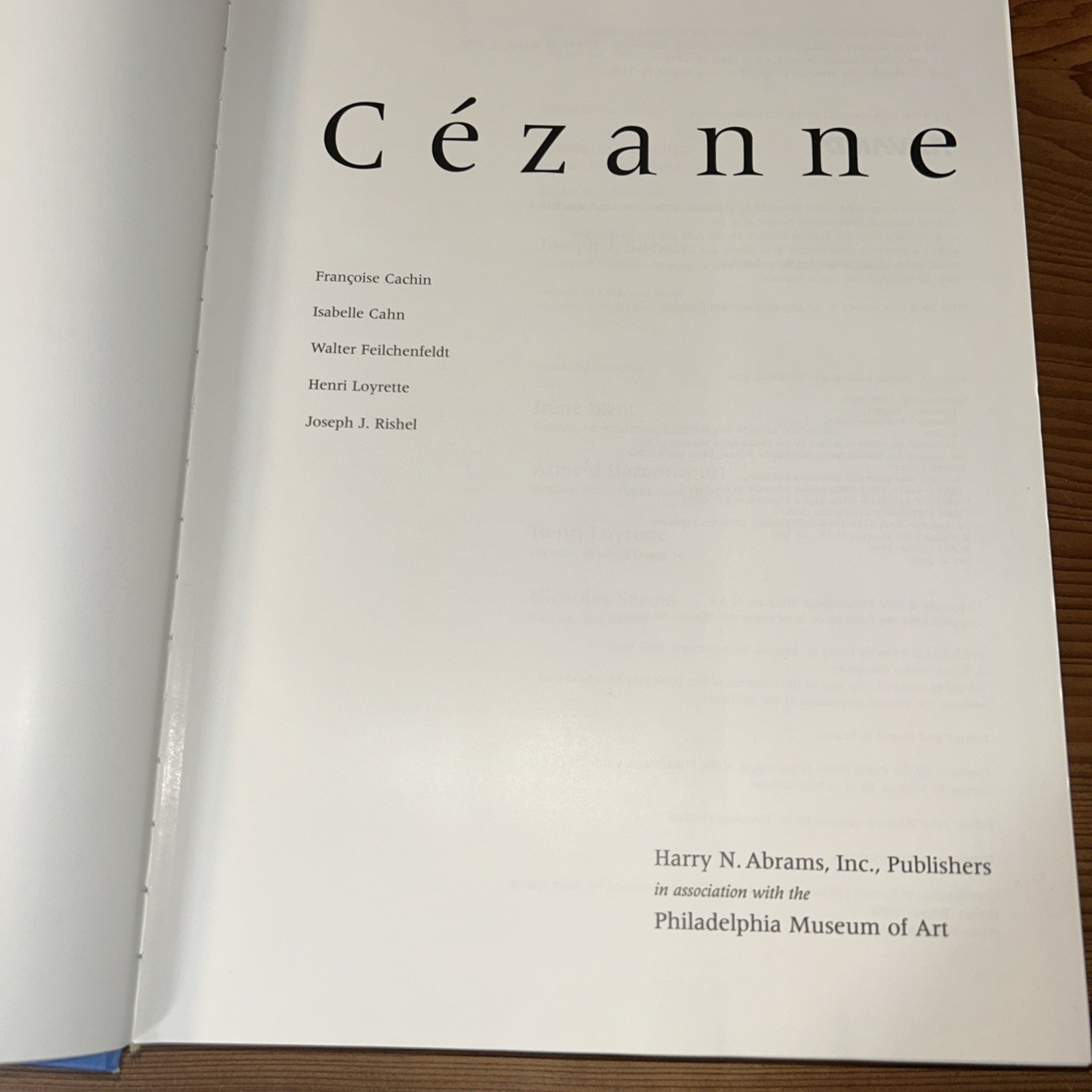 Paul Cézanne, Françoise Cachin / CÉZANNE 1st Edition Book 1996