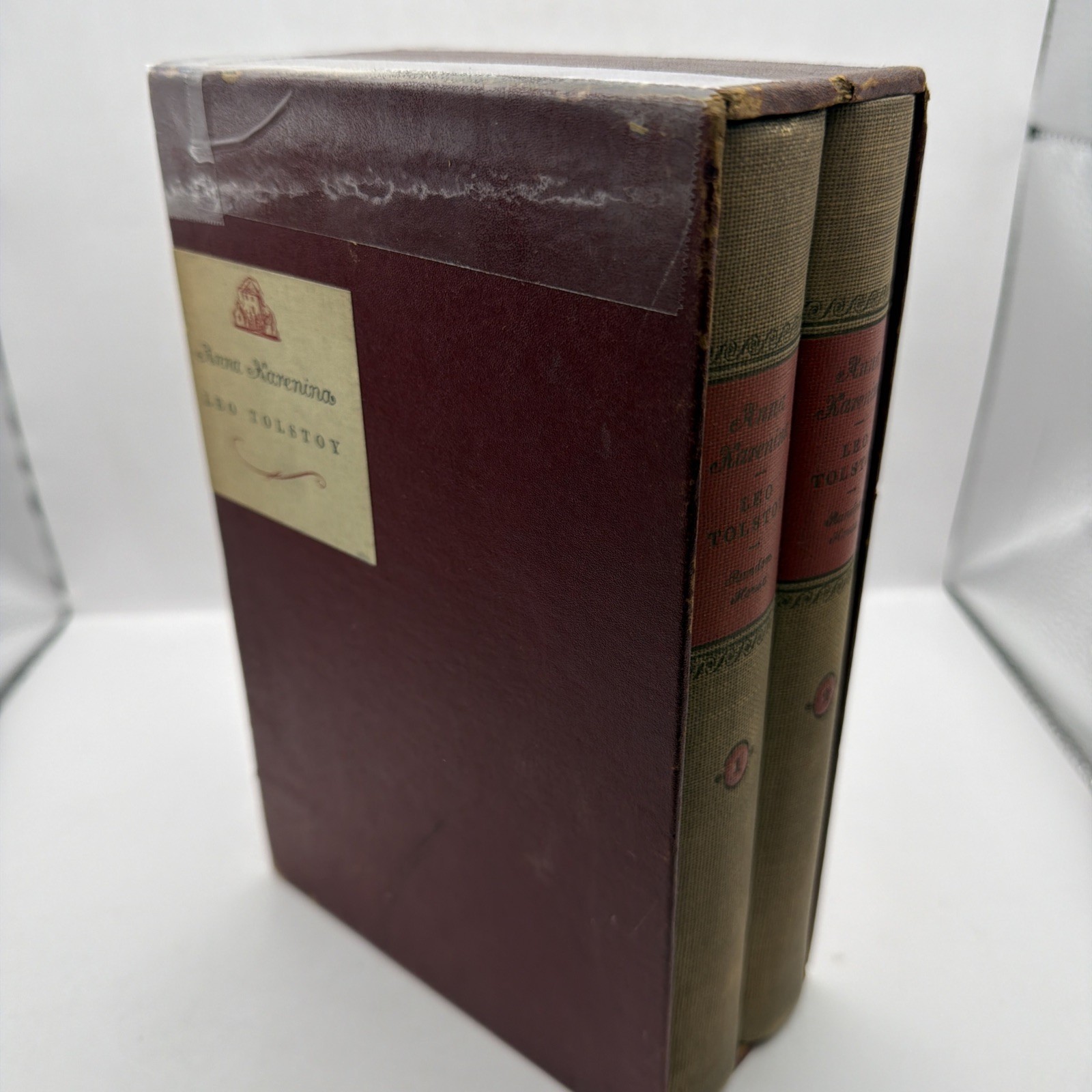 Anna Karenina By Leo Tolstoy 1939 Random House Volumes 1 &2 HC Boxed Musty Smell