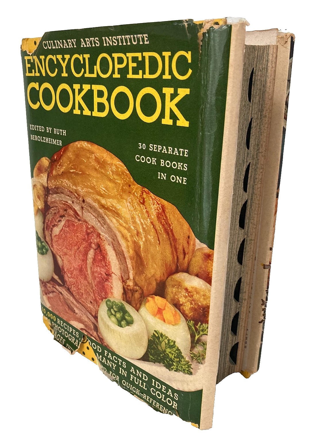 Vintage CULINARY ARTS INSTITUTE ENCYCLOPEDIC COOKBOOK 1950 w/Rare DustJacket VGC