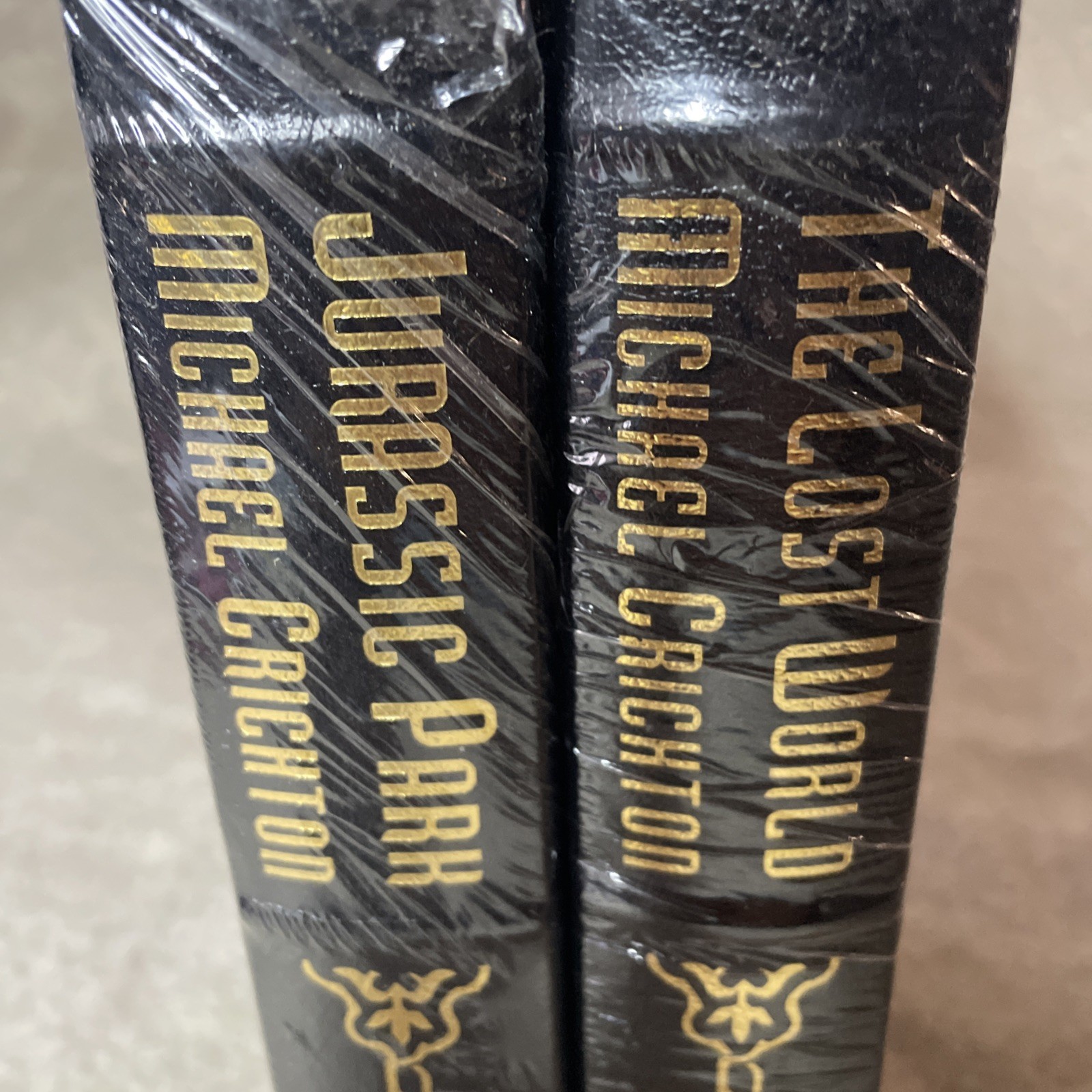 Easton Press Jurassic Park and The Lost World by Michael Crichton NEW SEALED M4