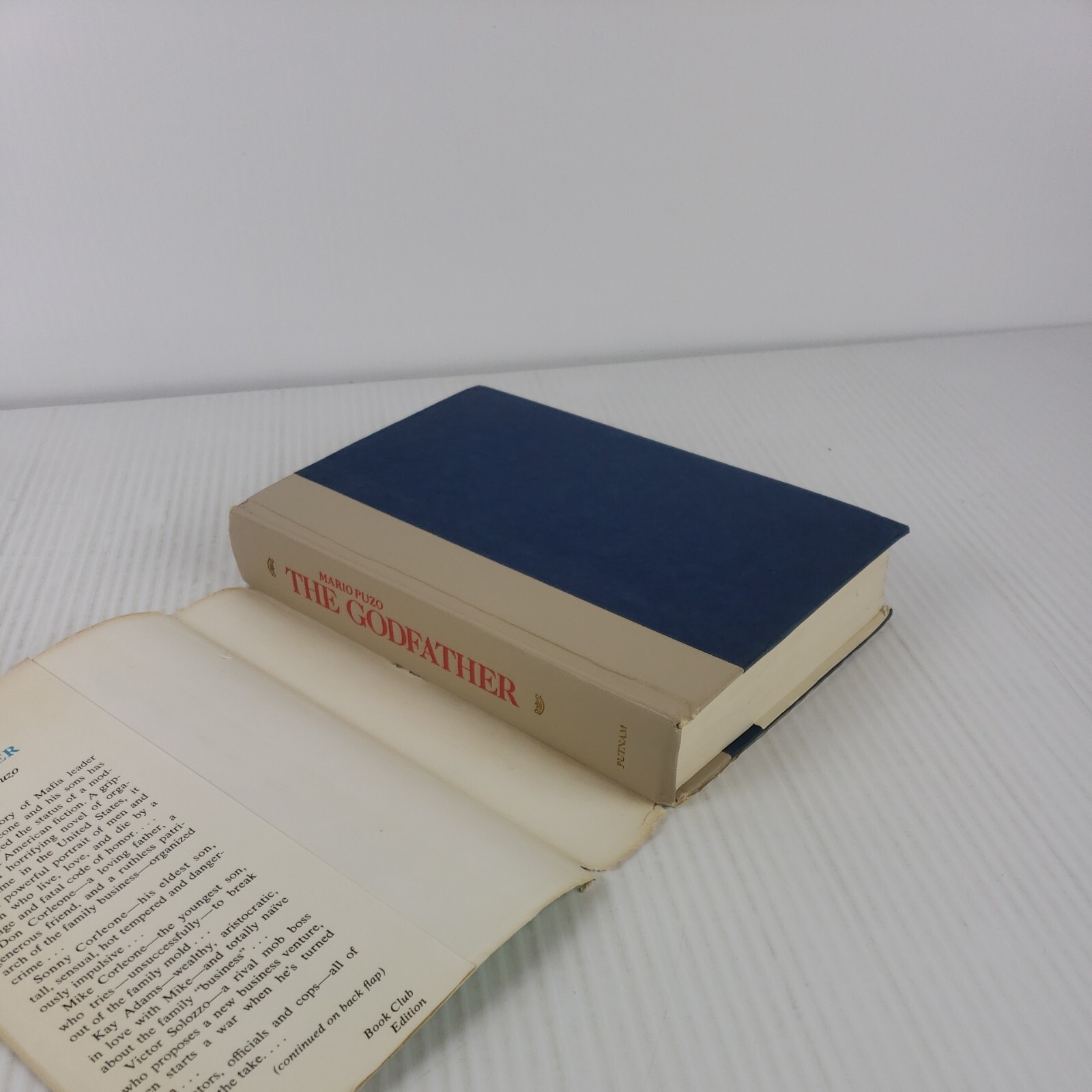 The Godfather by Mario Puzo Bookclub edition, 1969, Best Seller Library