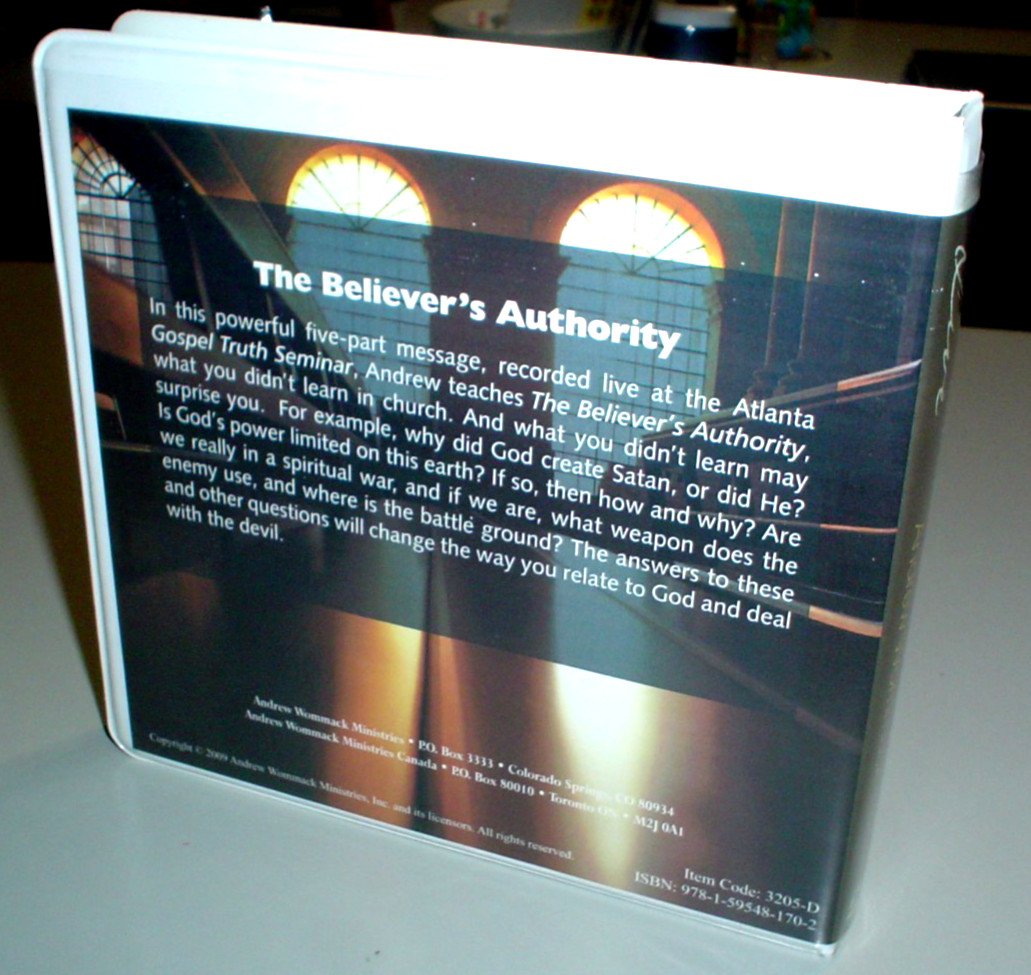 ANDREW WOMMACK The Believer’s Authority 5 DVD SET 2009 Gospel Truth Seminar