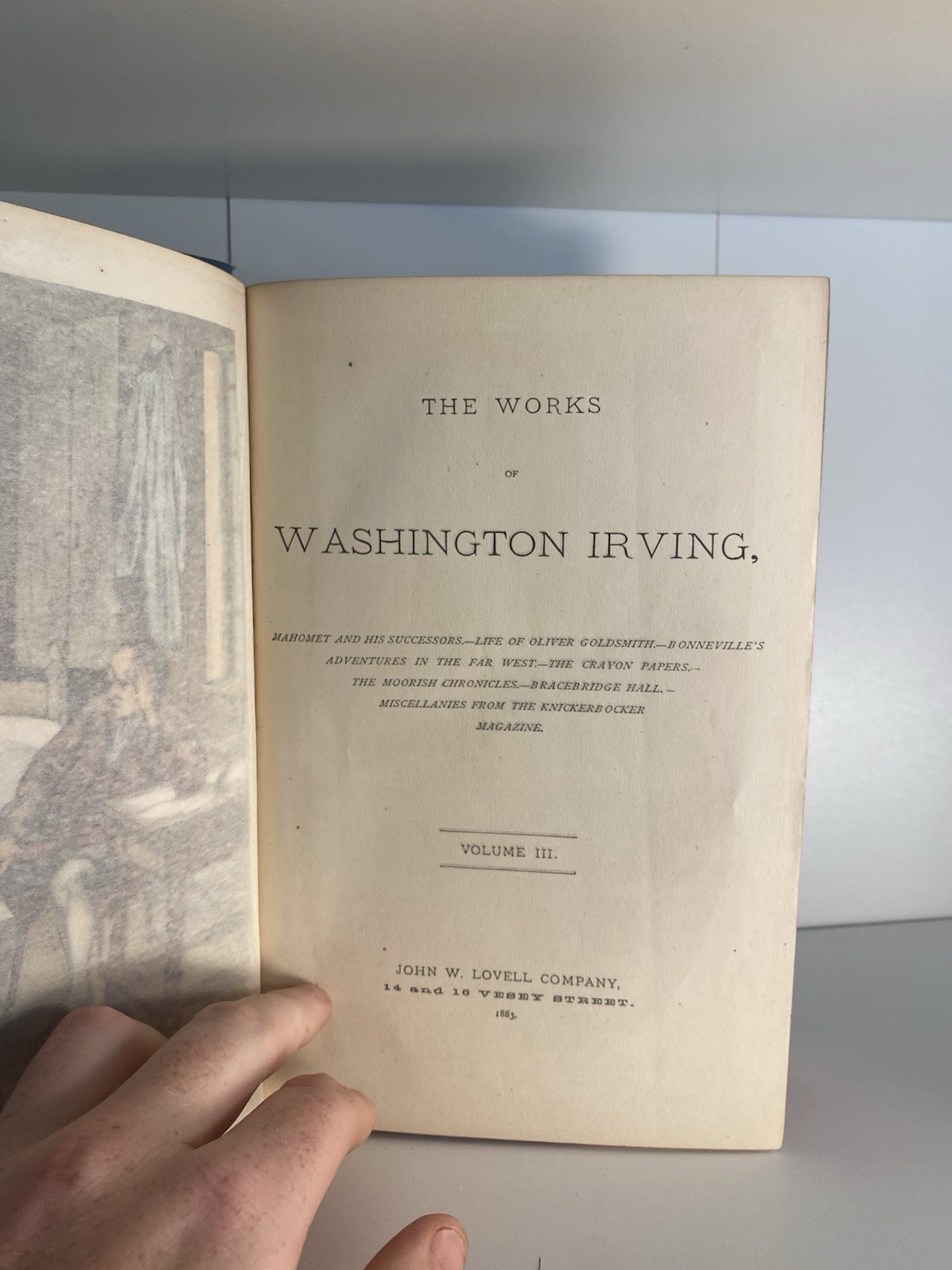 The Life and Works of Washington Irving 3 volume set 1883 Victorian Binding