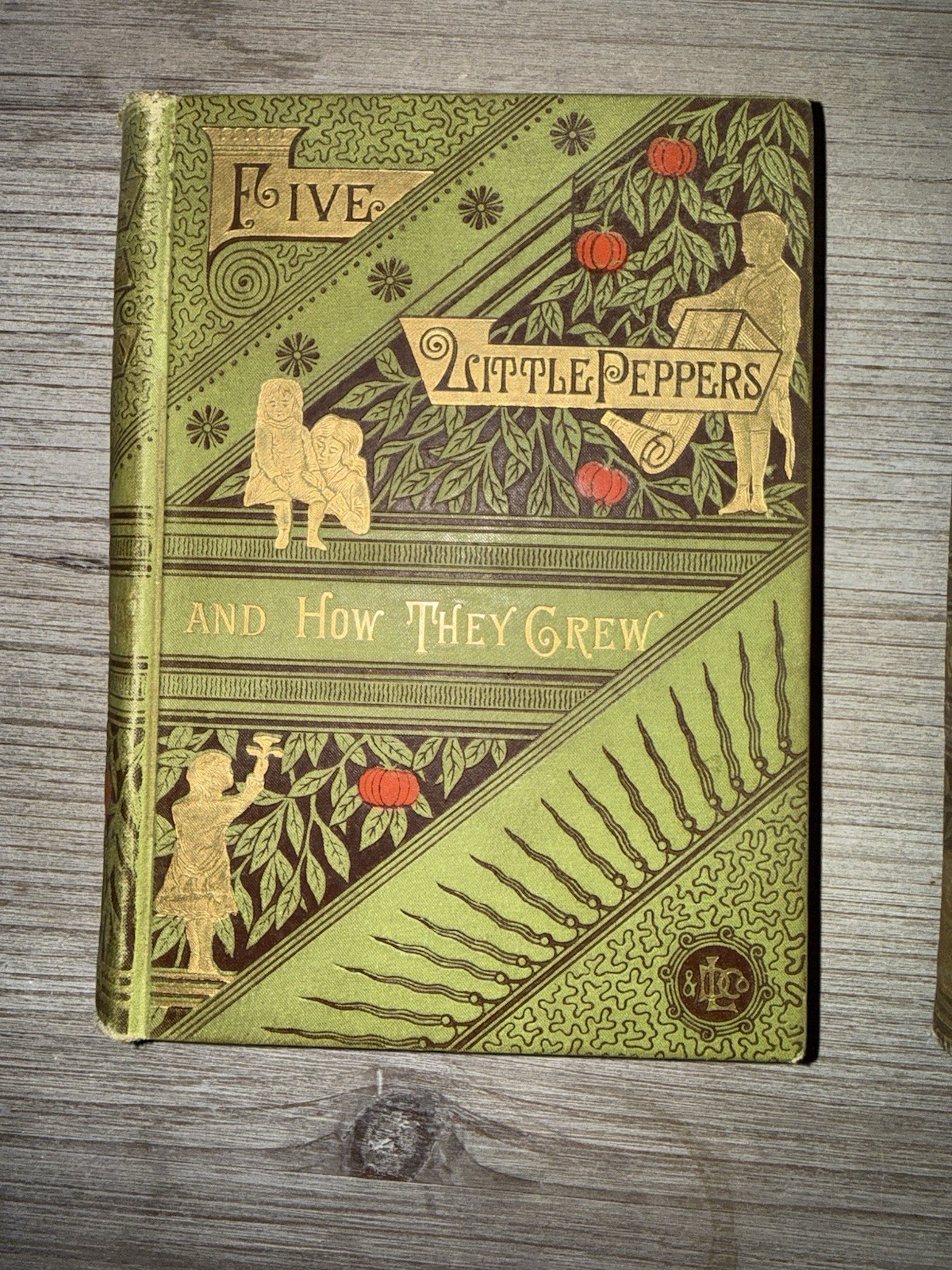 1880 & 1892 Five Little Peppers Set | Lothrop | Ornate Gilt Victorian Bindings