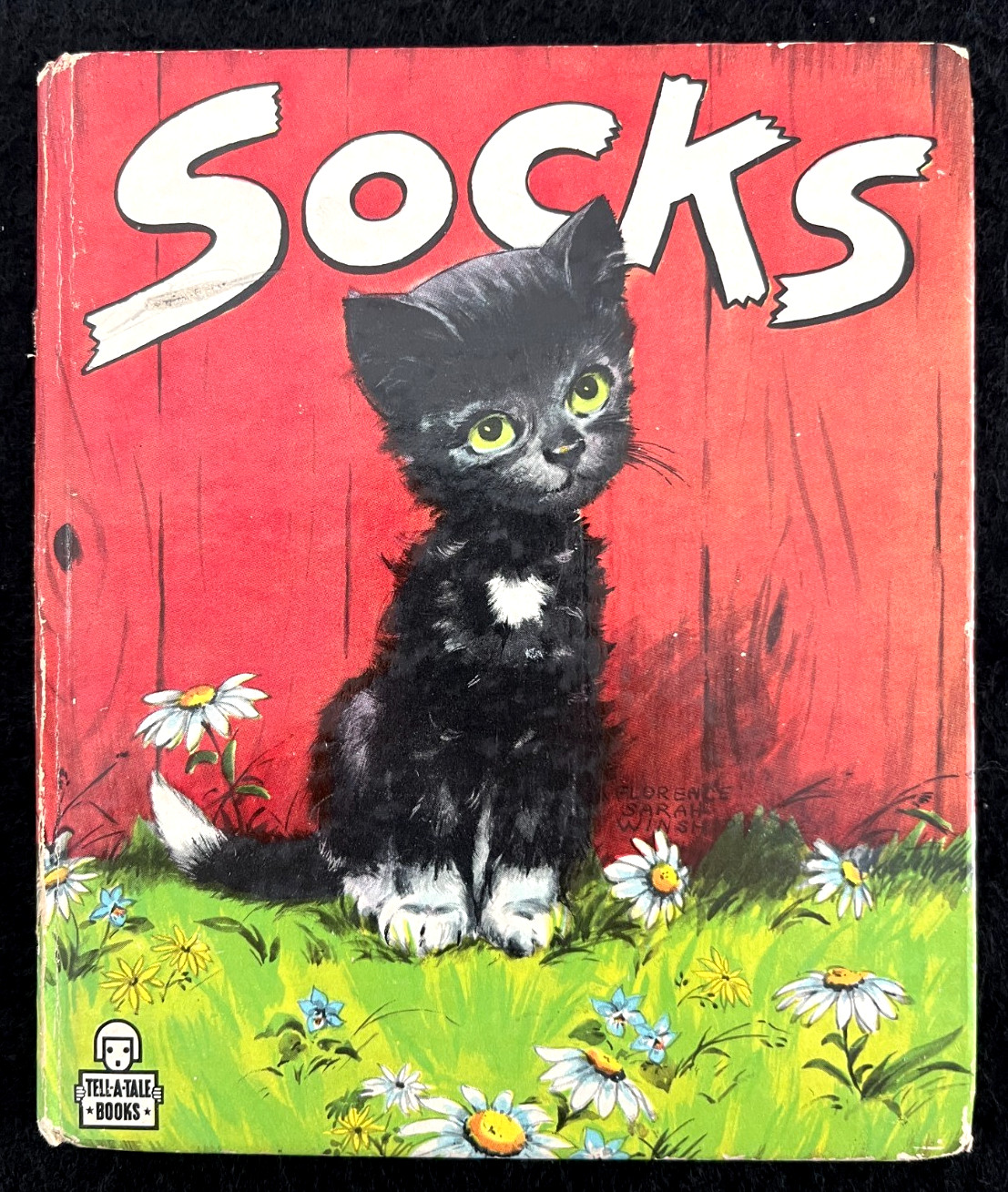 SOCKS ~ children’s 36p 1st ed. Whitman Tell-A-Tale Book ~ Florence Sarah Winship