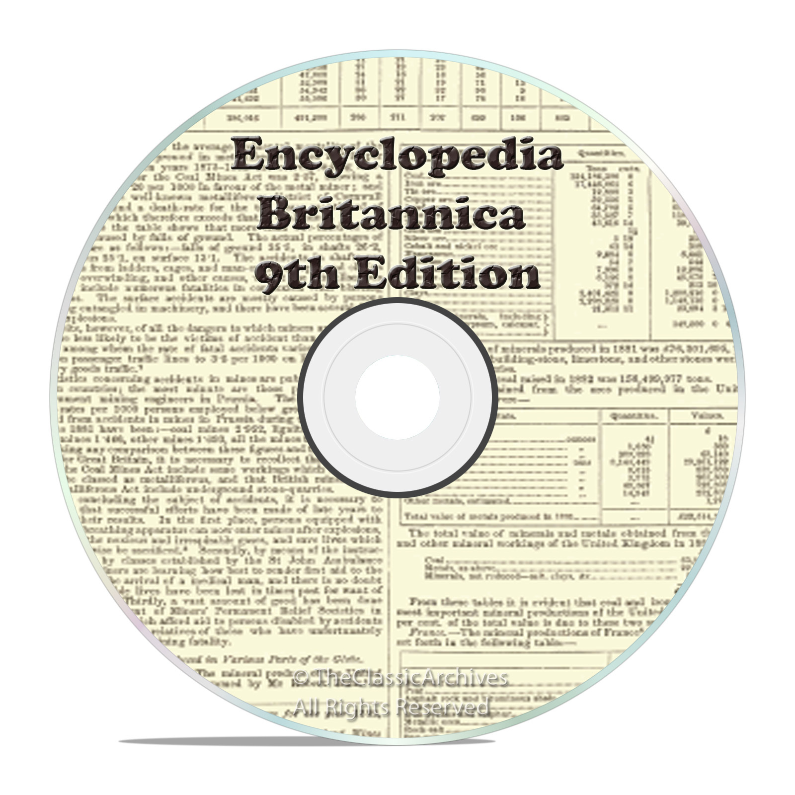 Rare from 1875, 9th Edition, ENCYCLOPEDIA BRITANNICA 25 volume Set on DVD in PDF