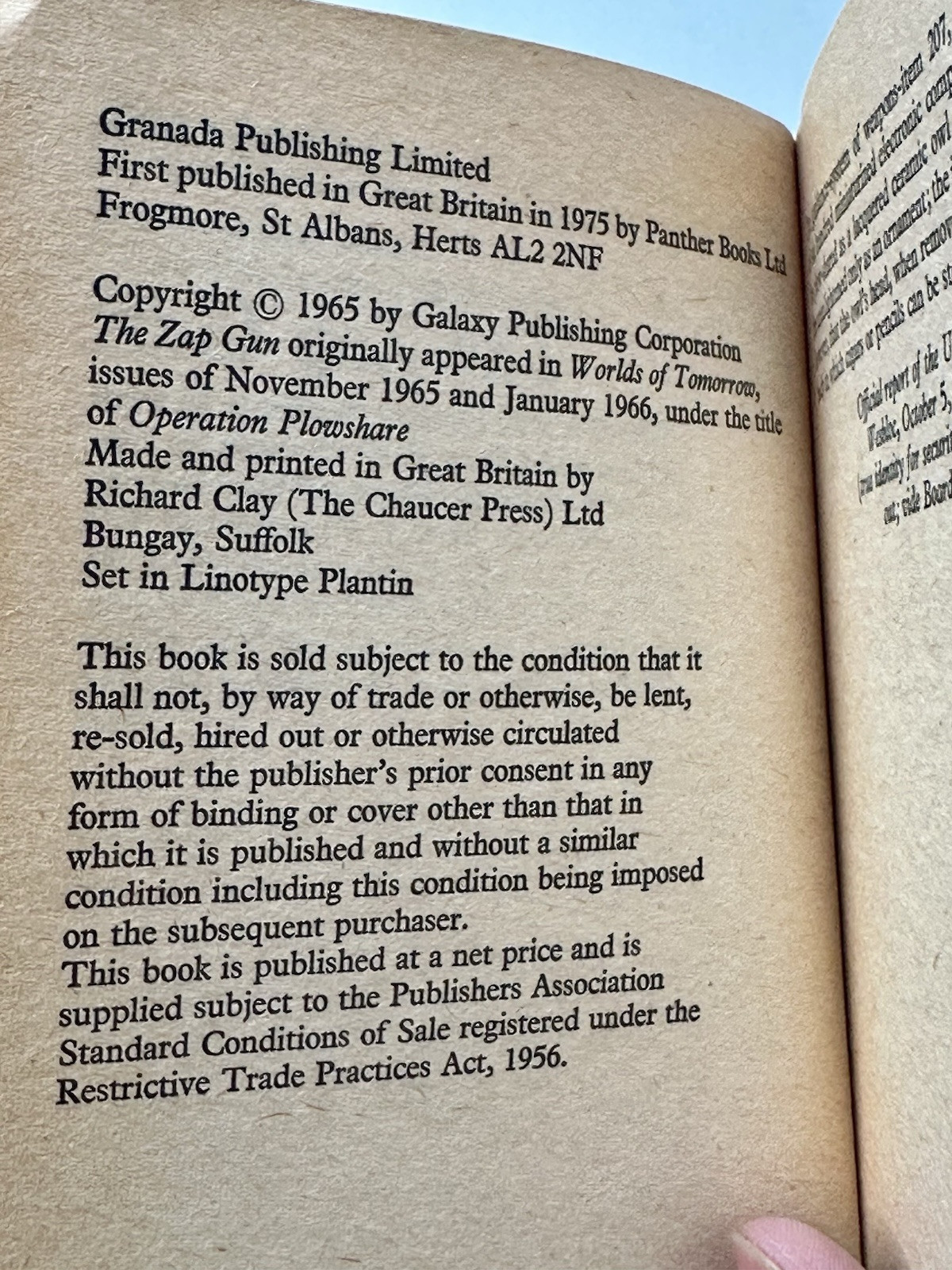 Philip K. Dick Lot – Frolix 8, Zap Gun, Clans Of Alphane Moon ~ UK Panther PBs