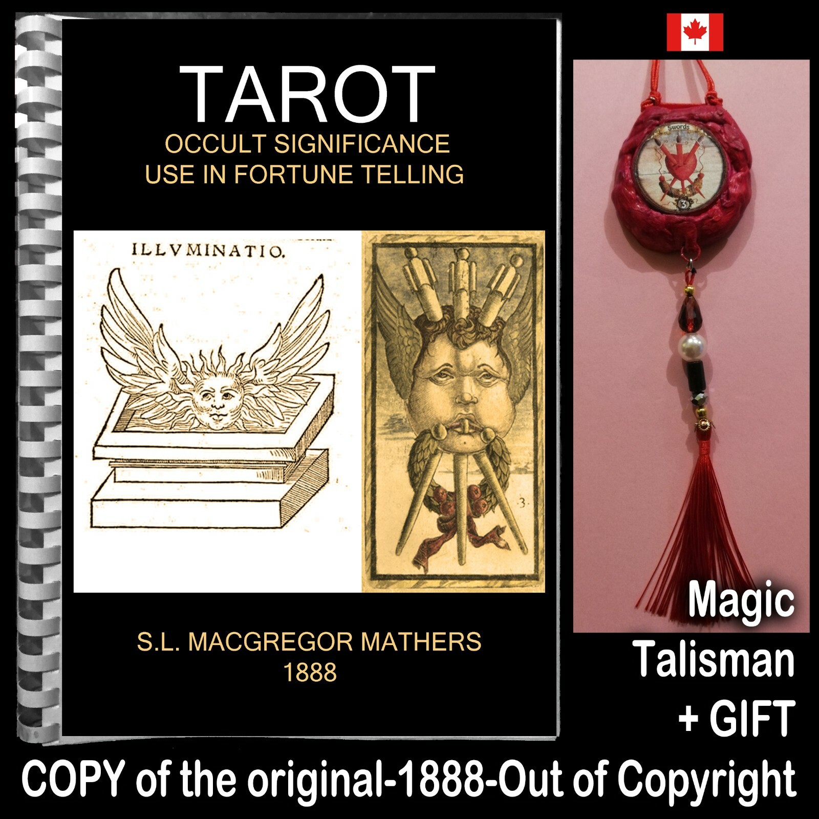 antique book tarot card deck occult oracle rare manuscript meaning tell fortune