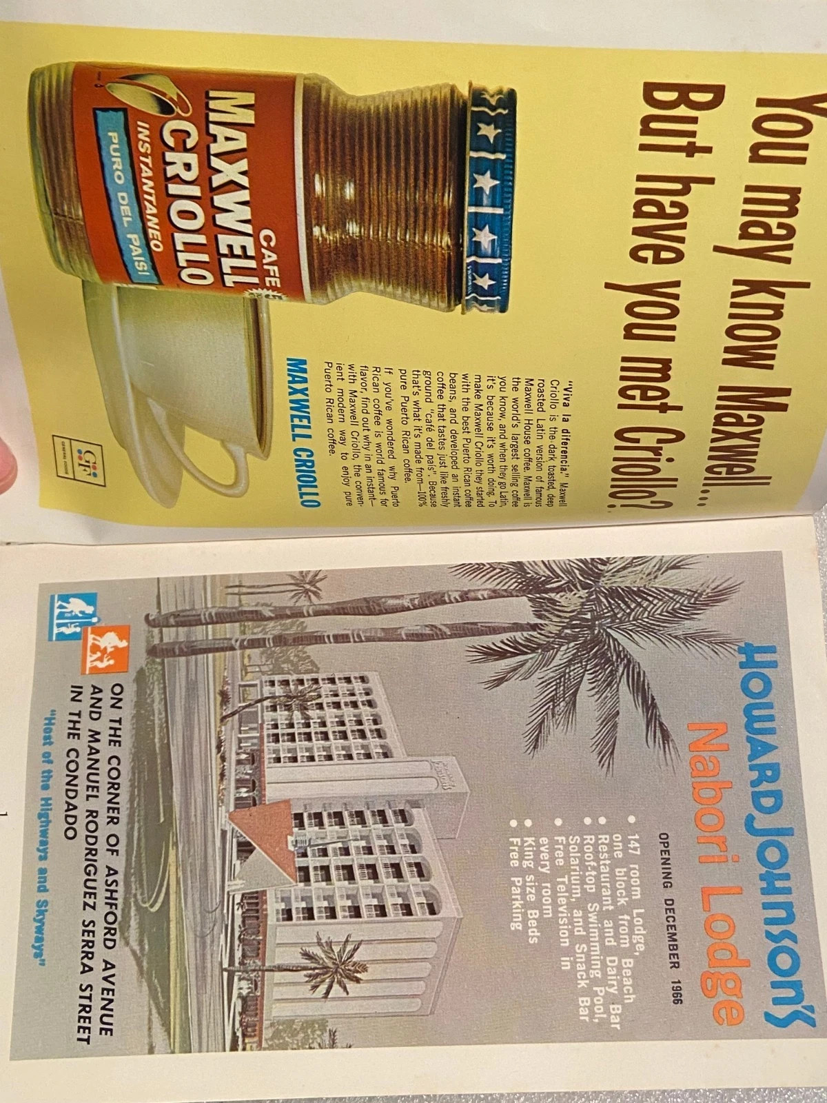 Puerto Rico Living 1966 Edition *Pre-Owned/Pages Loose* BT3