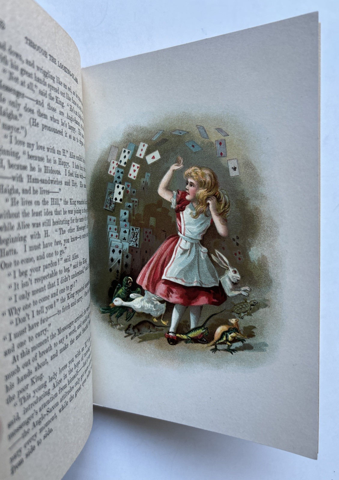 Alice in Wonderland Hurst & Co Chromolithograph Plates c.1900 Antique Book