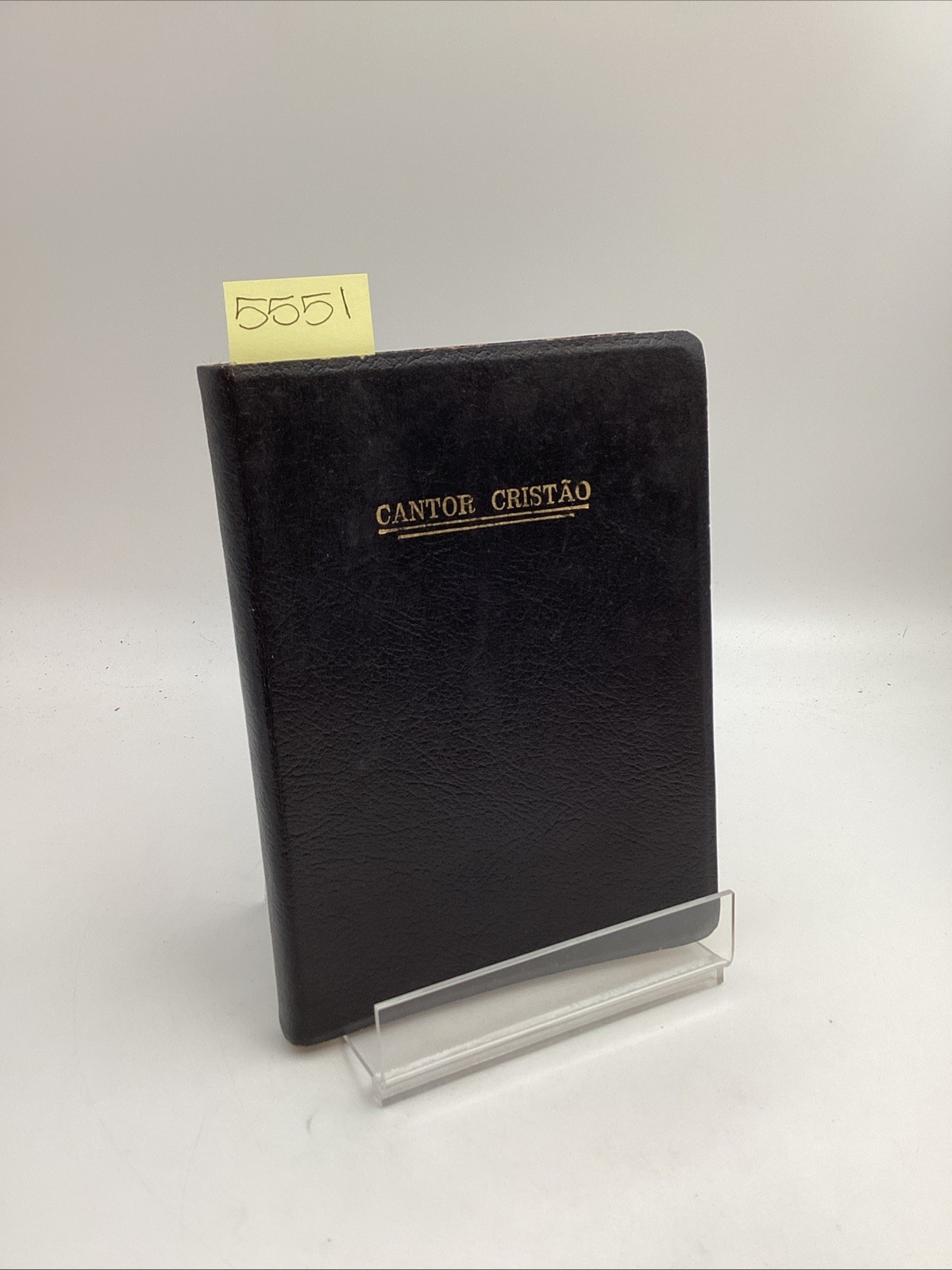 Cantor Cristao Portuguese Hymnal Black Bonded Leather