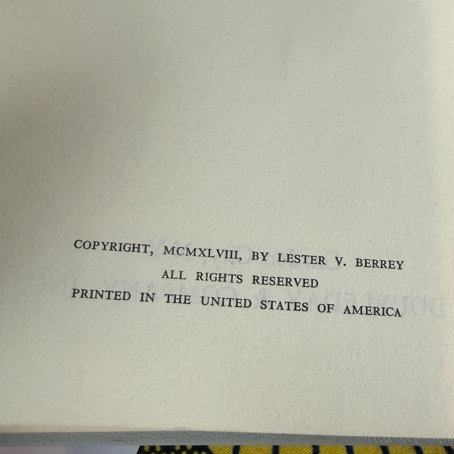 A Treasury of Biblical Quotations Lester V Berrey 1968 Doubleday Hardcover