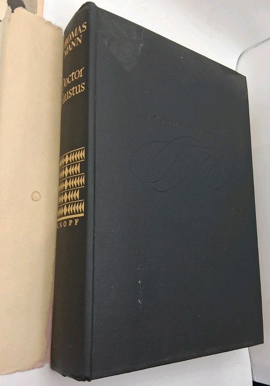 Doctor Faustus by Thomas Mann ~Book Club Edition 1948 w/Extras, Inserts HC HB DJ